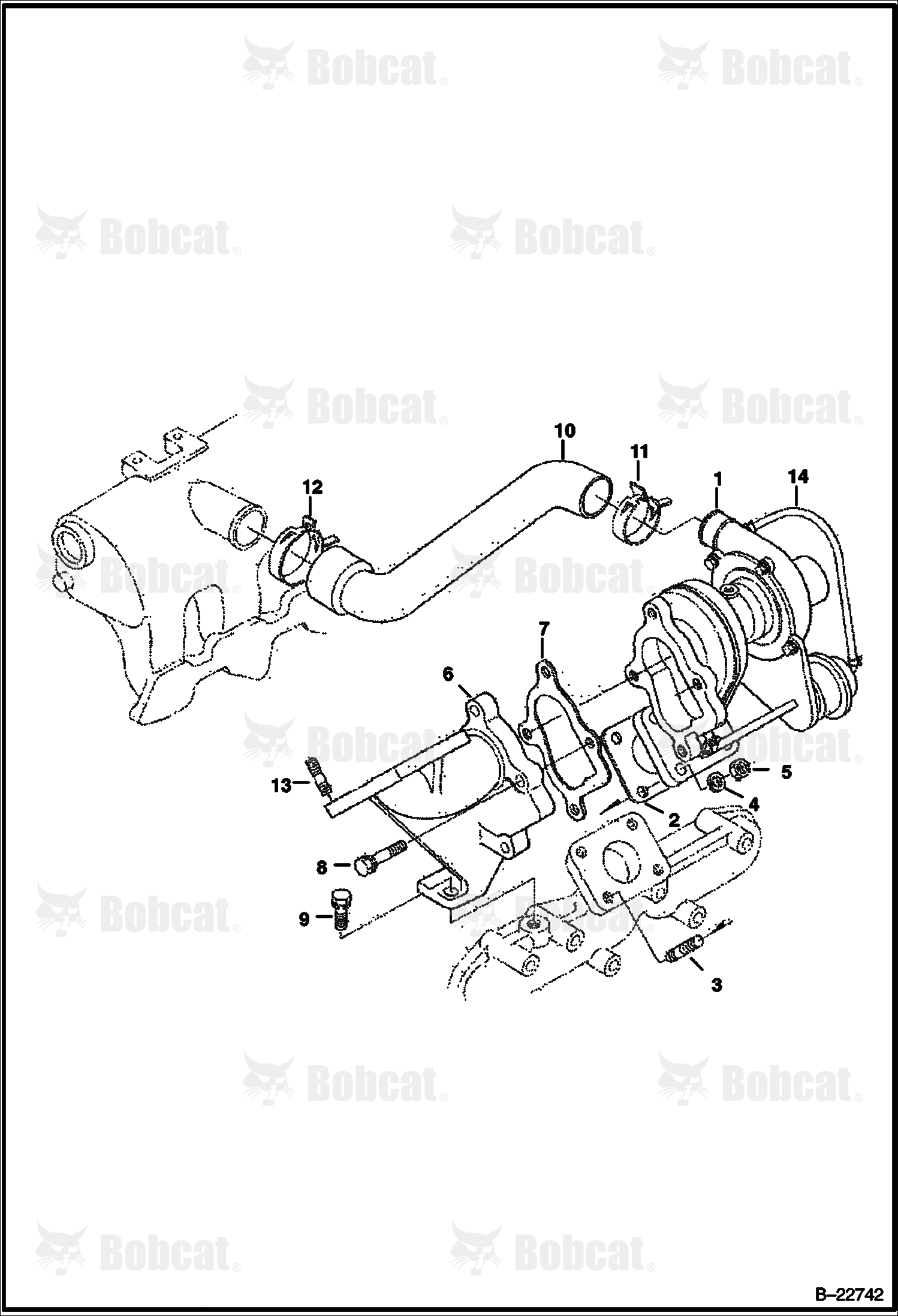 Turbo Charger (Kubota - V2003TMDI - Tier II)