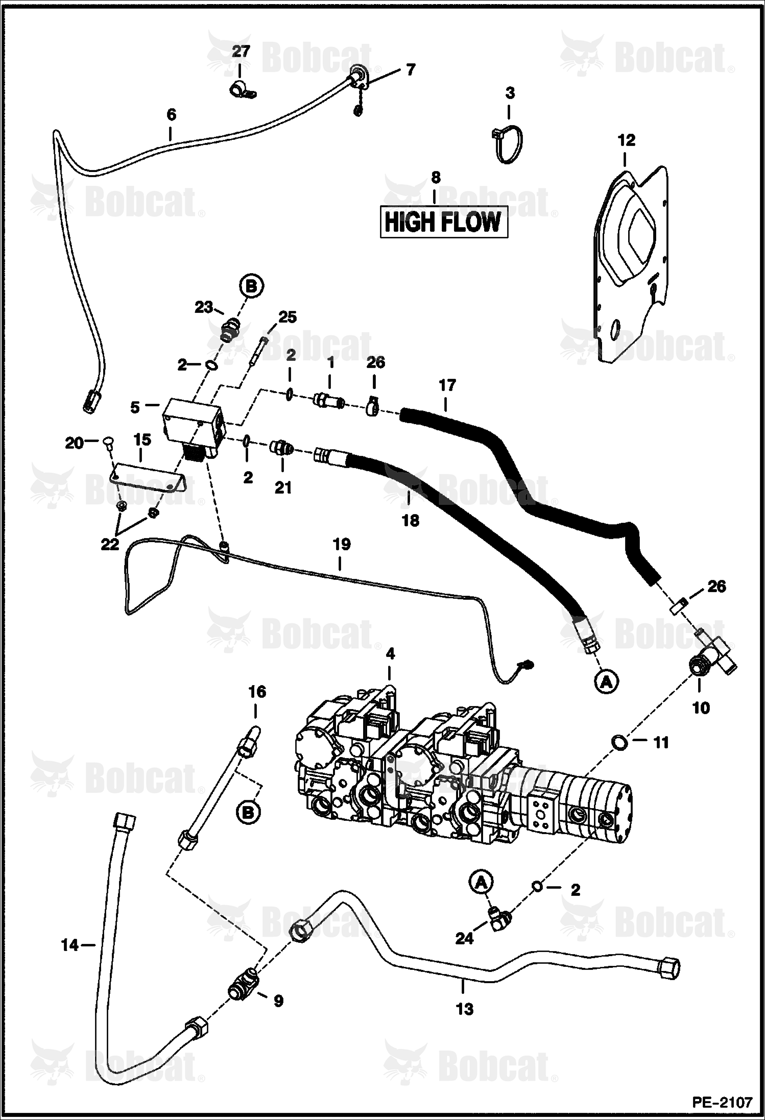 High Flow Hydraulics 523411001 & Above, 523511001 & Above, 526412199 & Below, 526512099 & Below