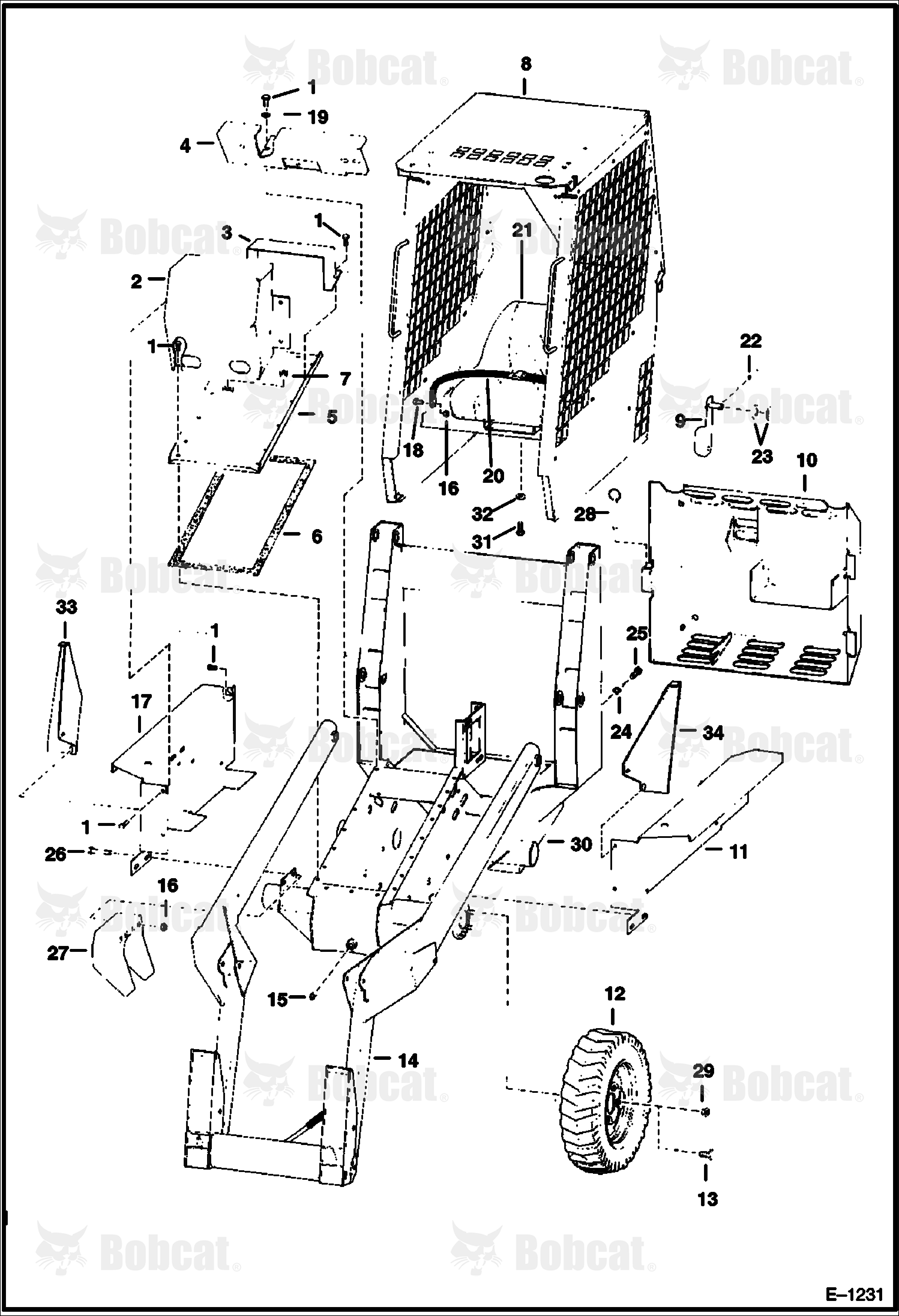 Main Frame & Attaching Parts