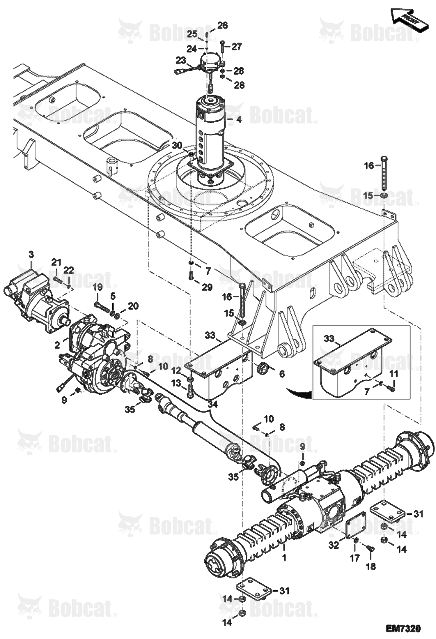 Power Train (Rear)  AEFB10001 - AEFB11101