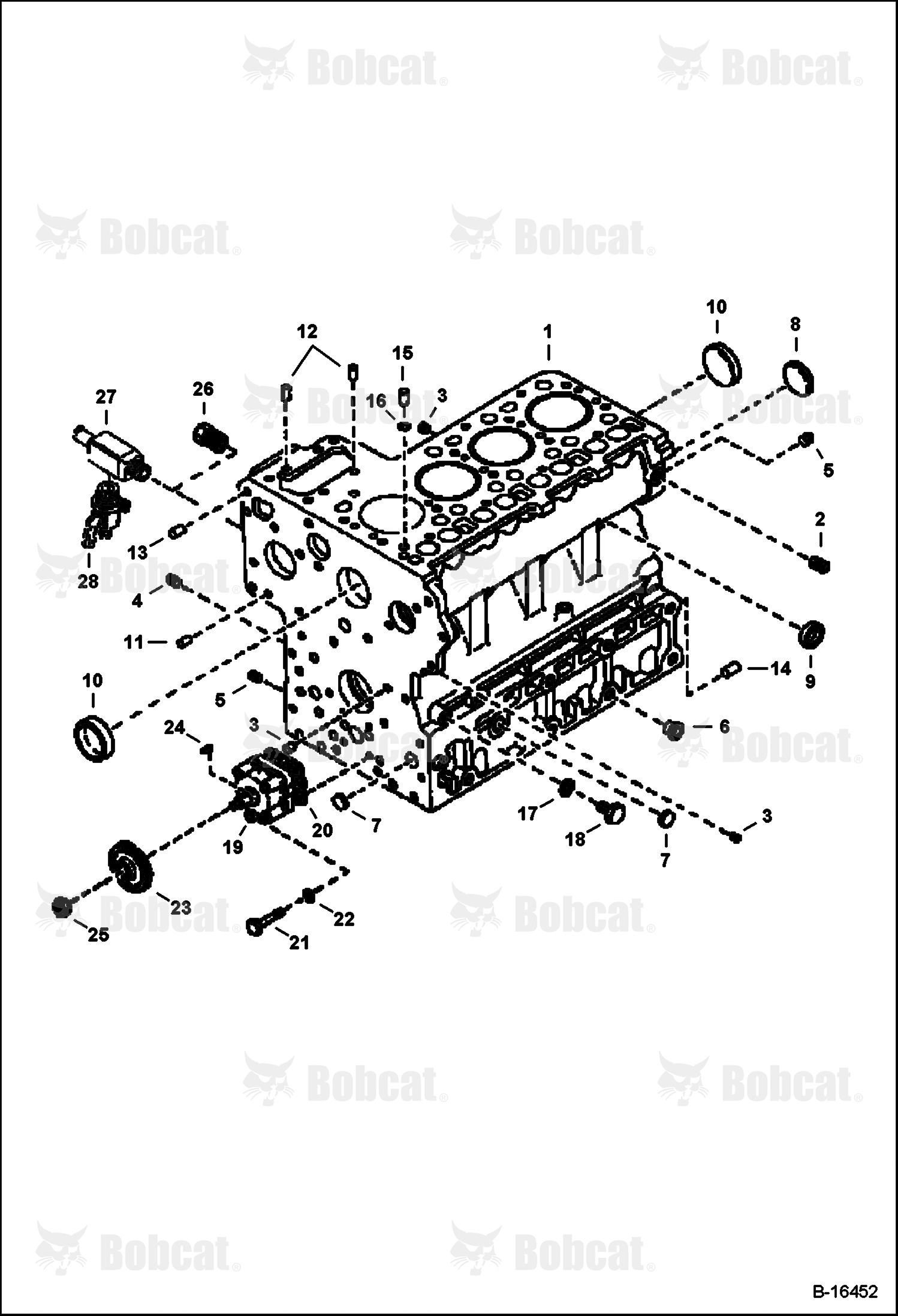 Crankcase (Kubota - V2003T)