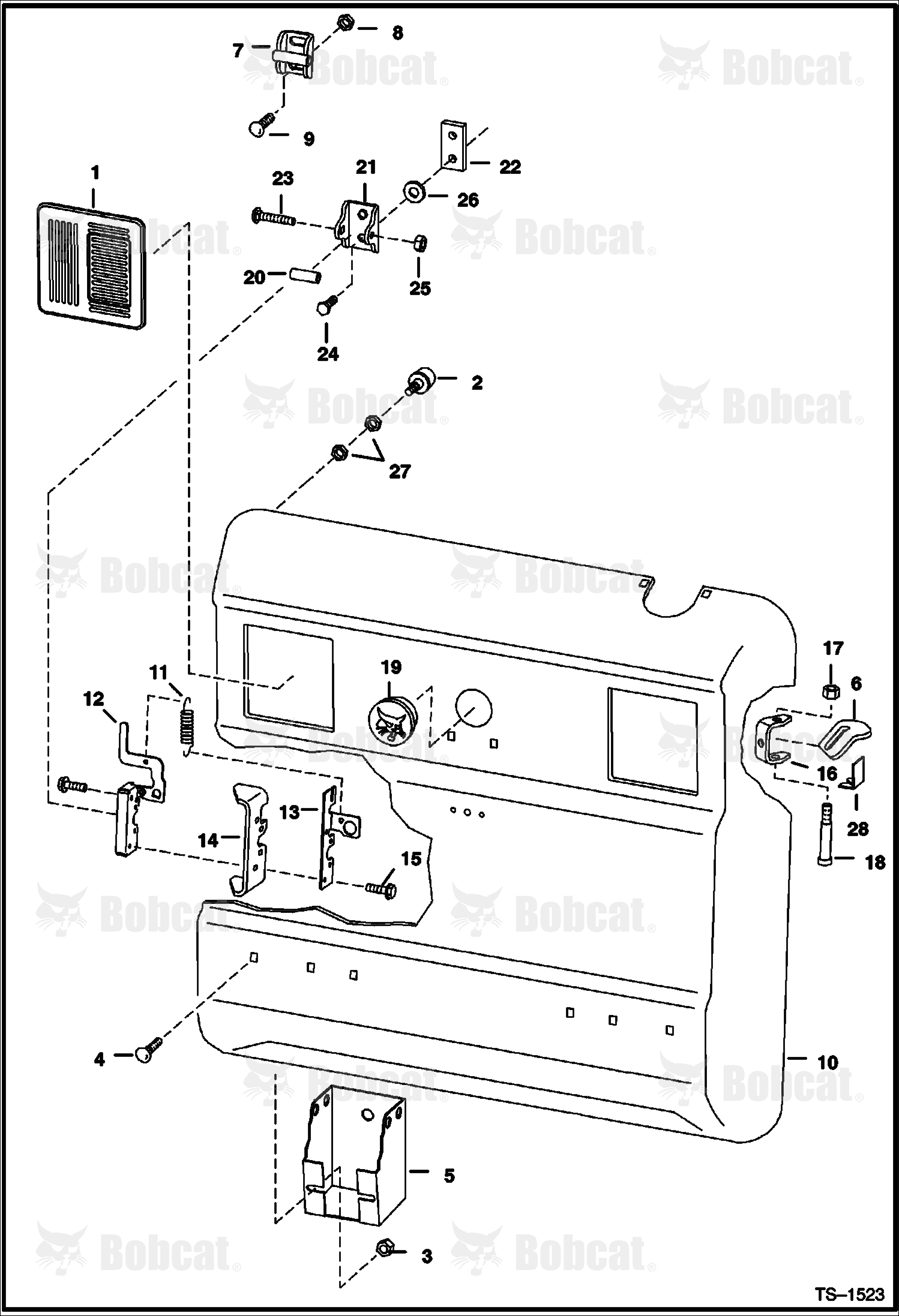 Rear Door  512250001 - 512261535, 512450001 - 551241217