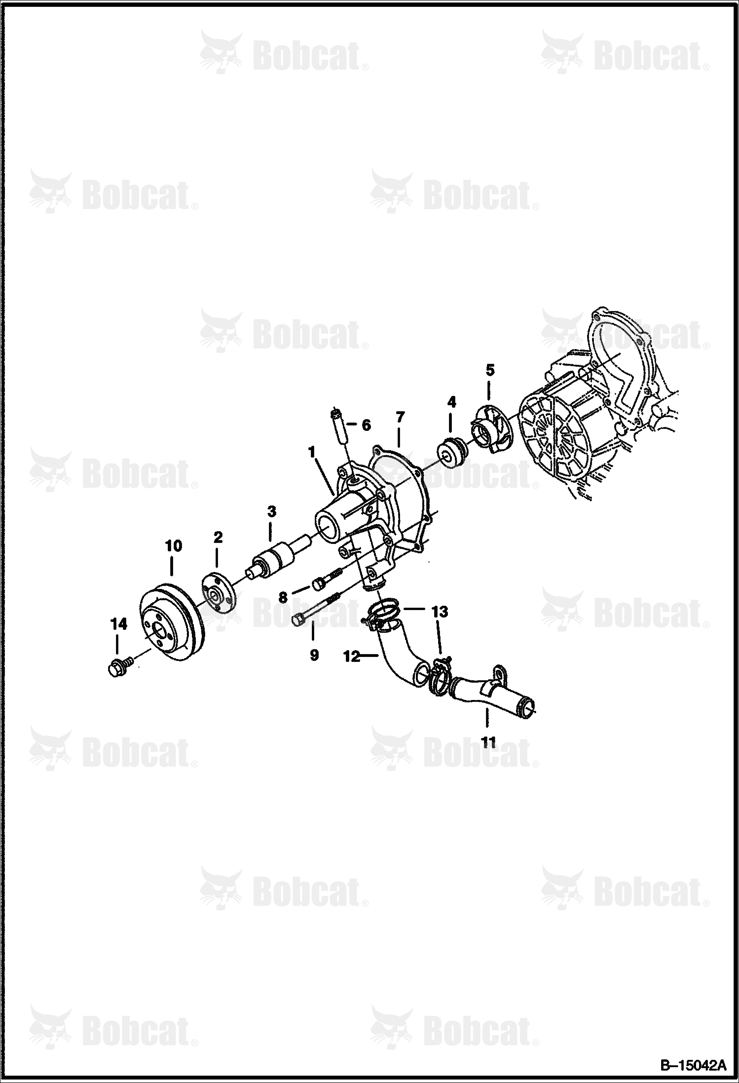 Water Pump (For Kubota D1105 engine)