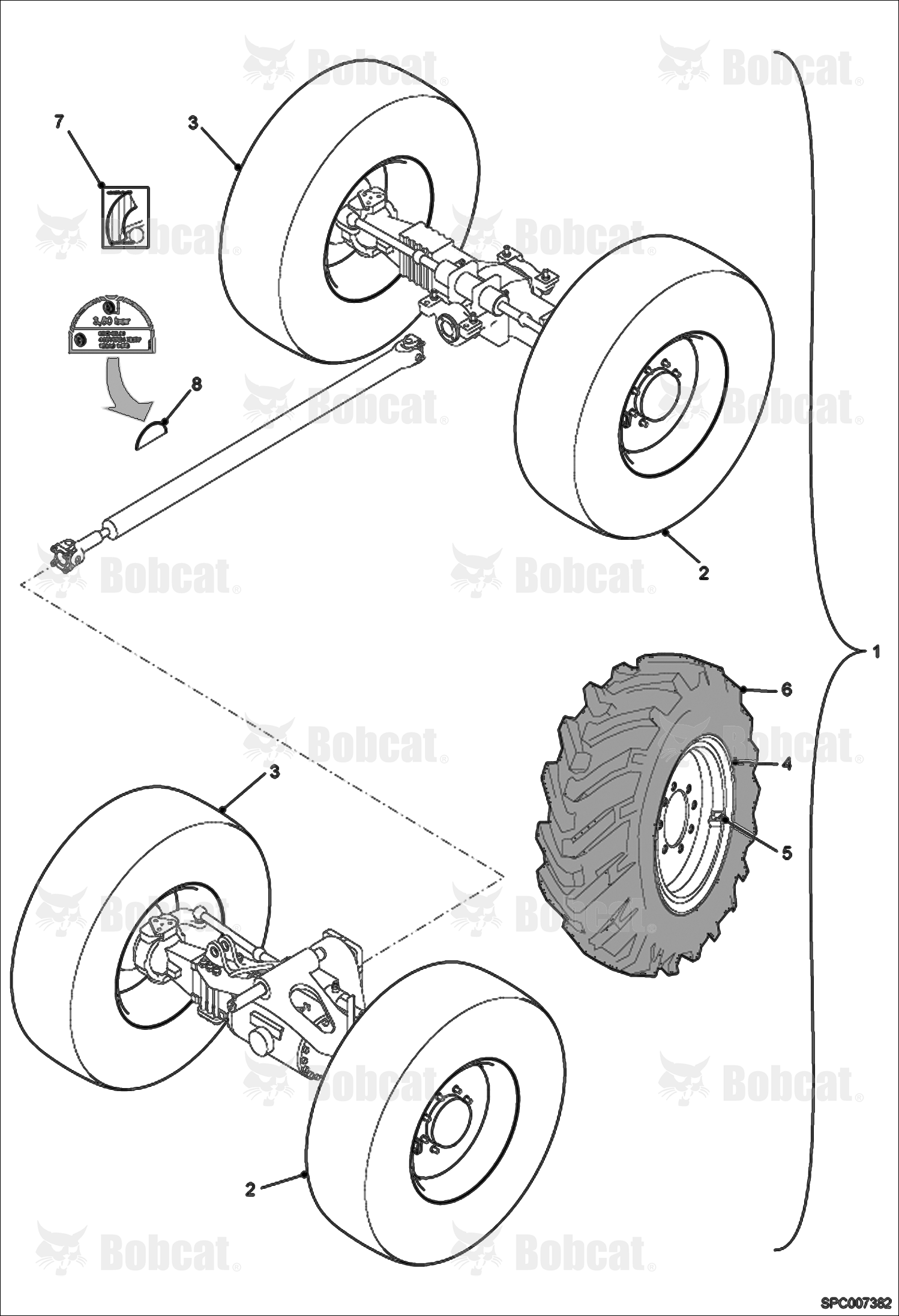 Wheels (Michelin 460/70R24 XMCL)