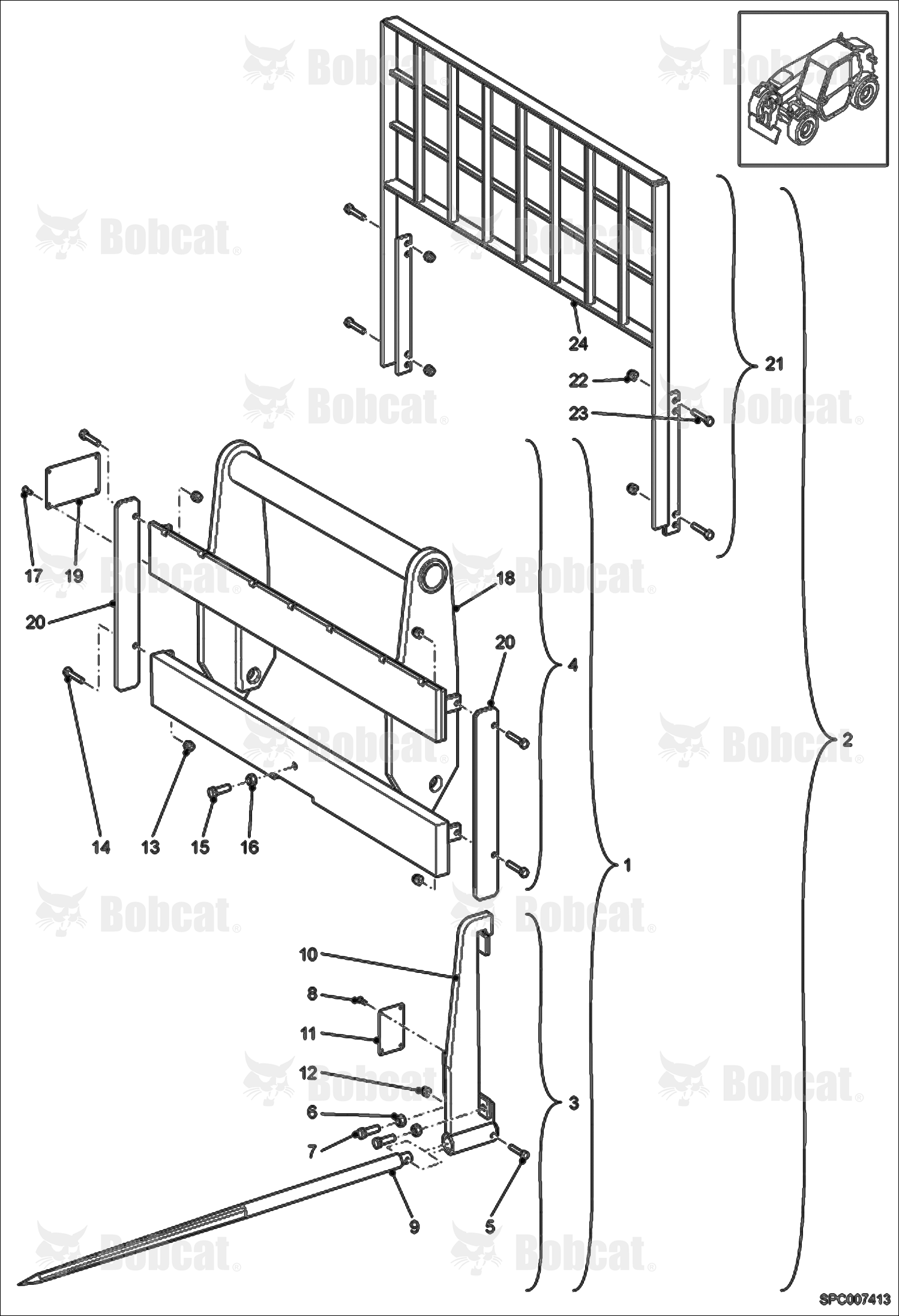 Bales Pikes and Pallet Fork Frame