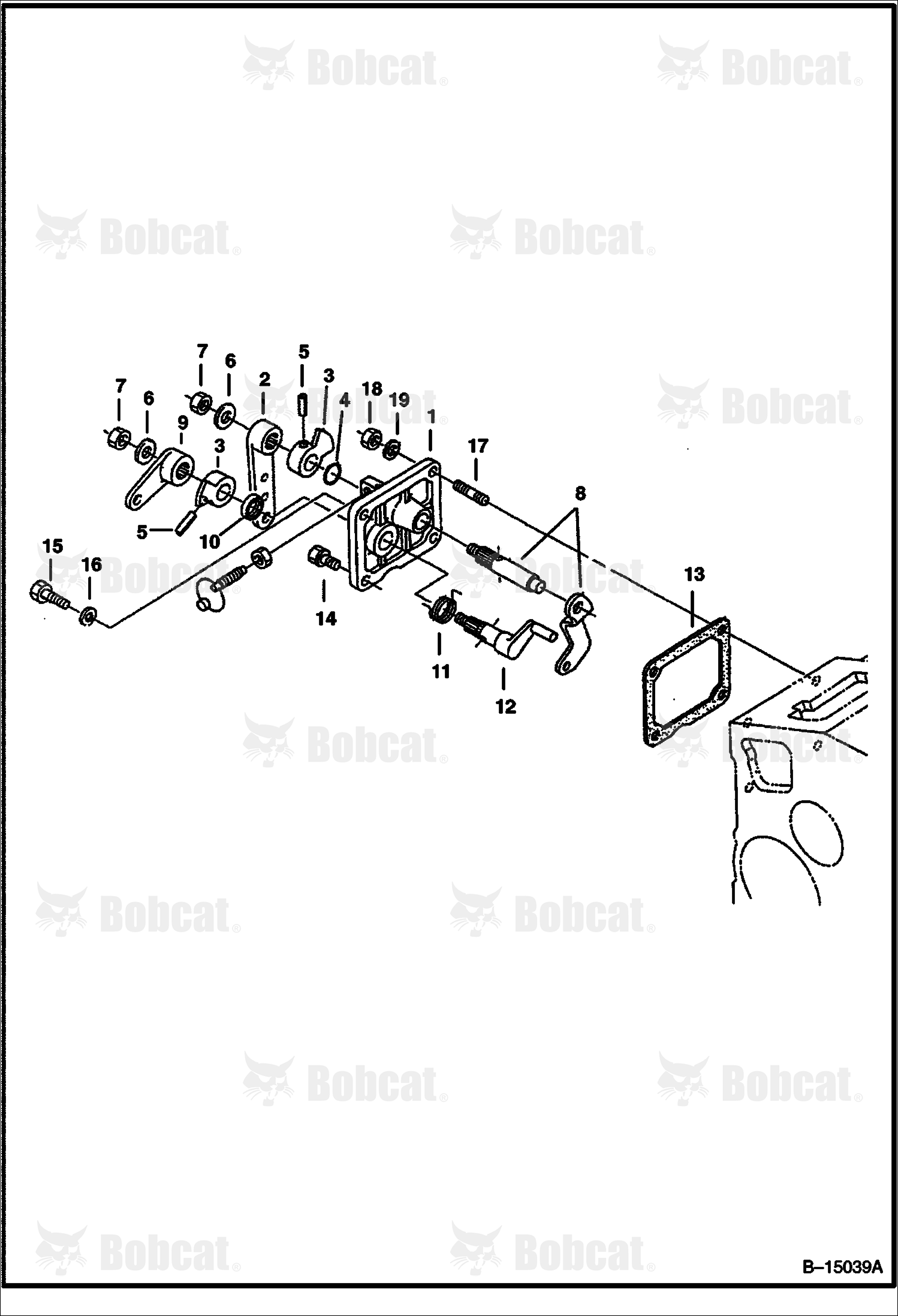 Speed Control Plate (Kubota D1005 Tier II)  538911001 & Above, 539011001 & Above