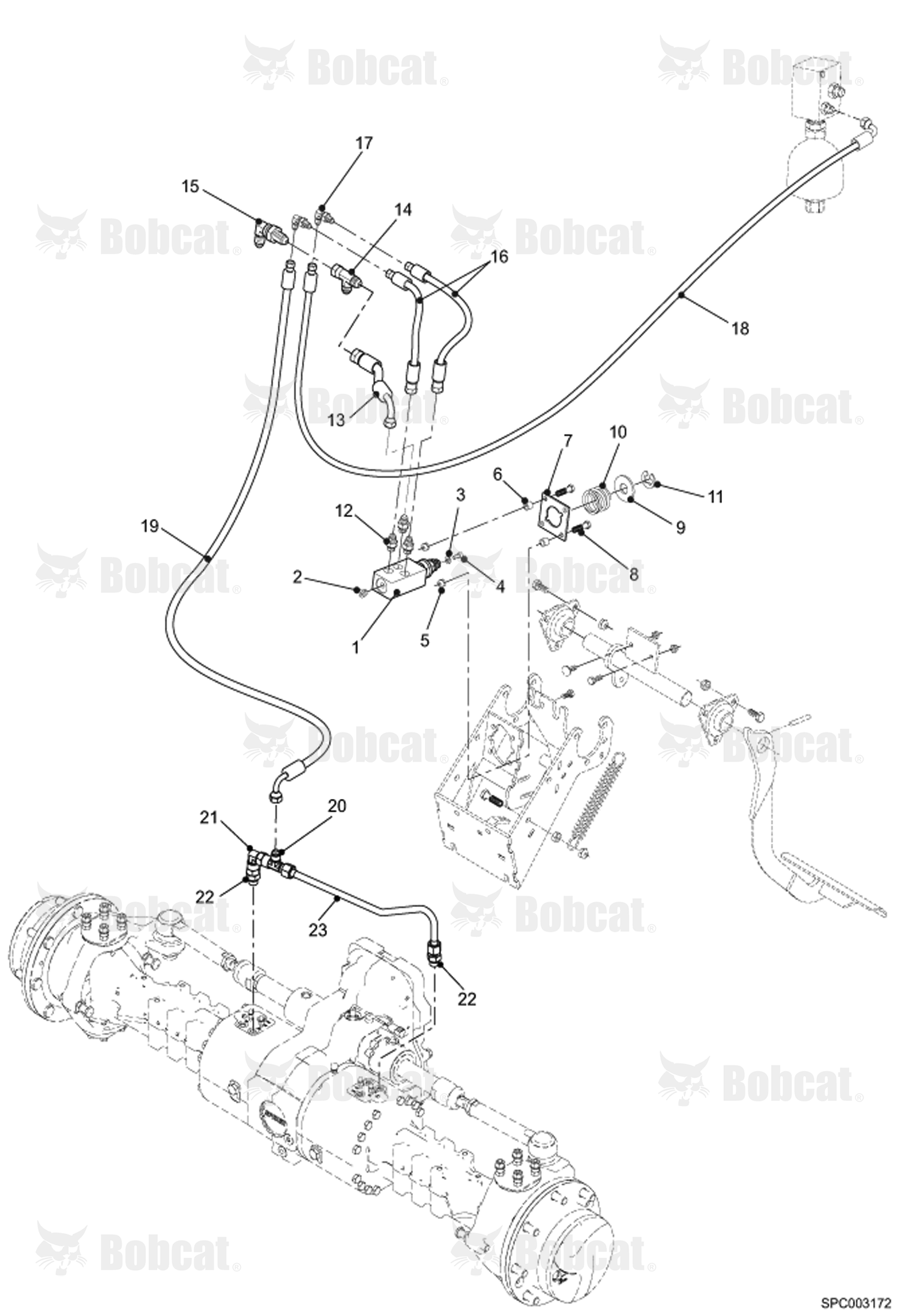 Service Brake Hydraulic Installation 364612501 & Above, 364712501 & Above