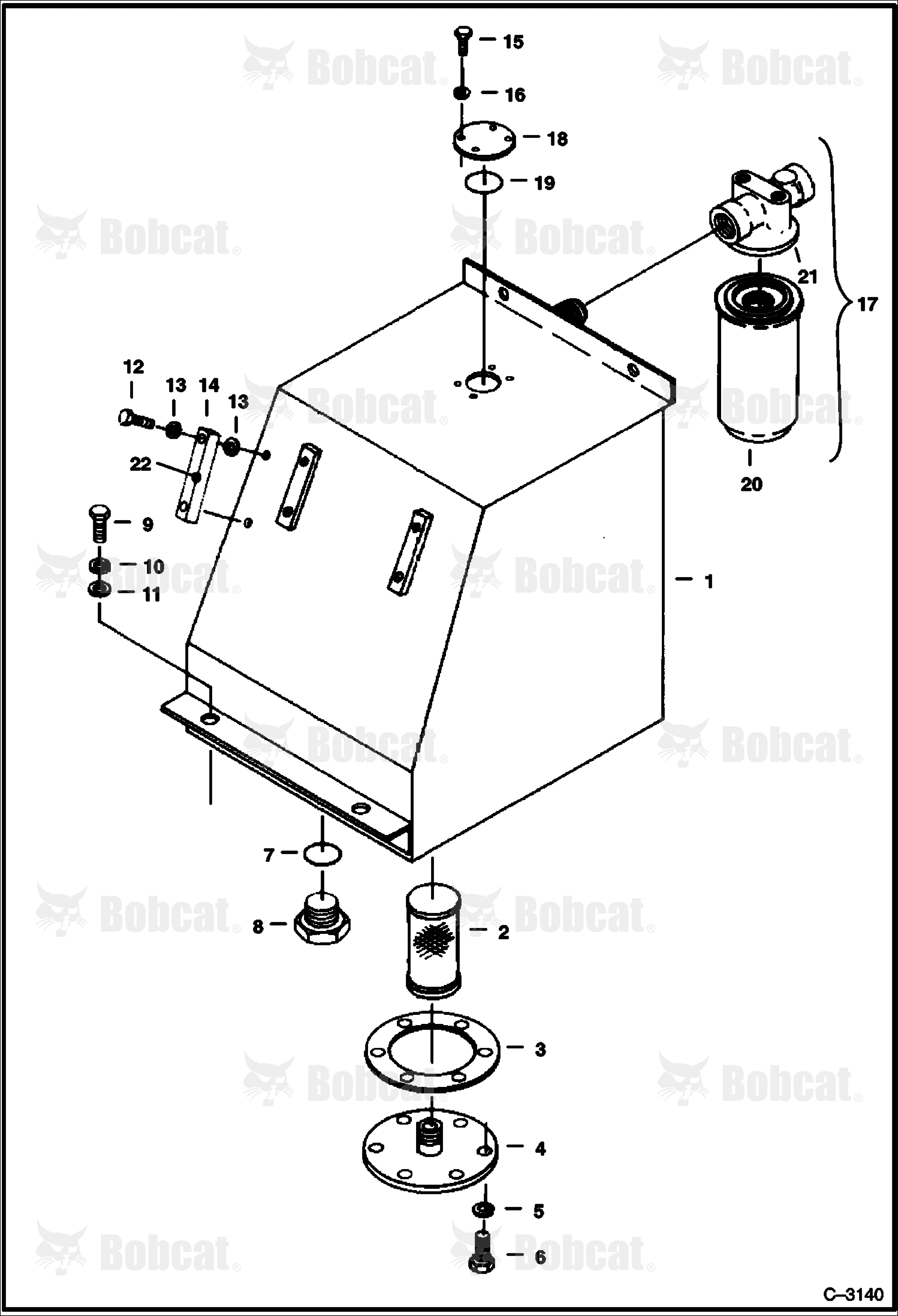 Hydraulic Tank & Filter 508211001 - 508211308