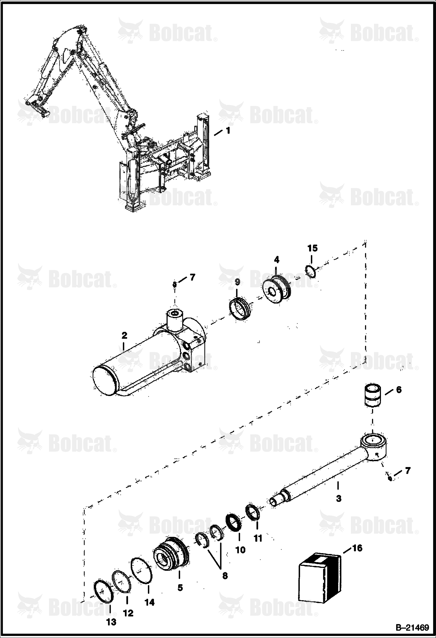 Swing Cylinder (Top) (Side Shift)