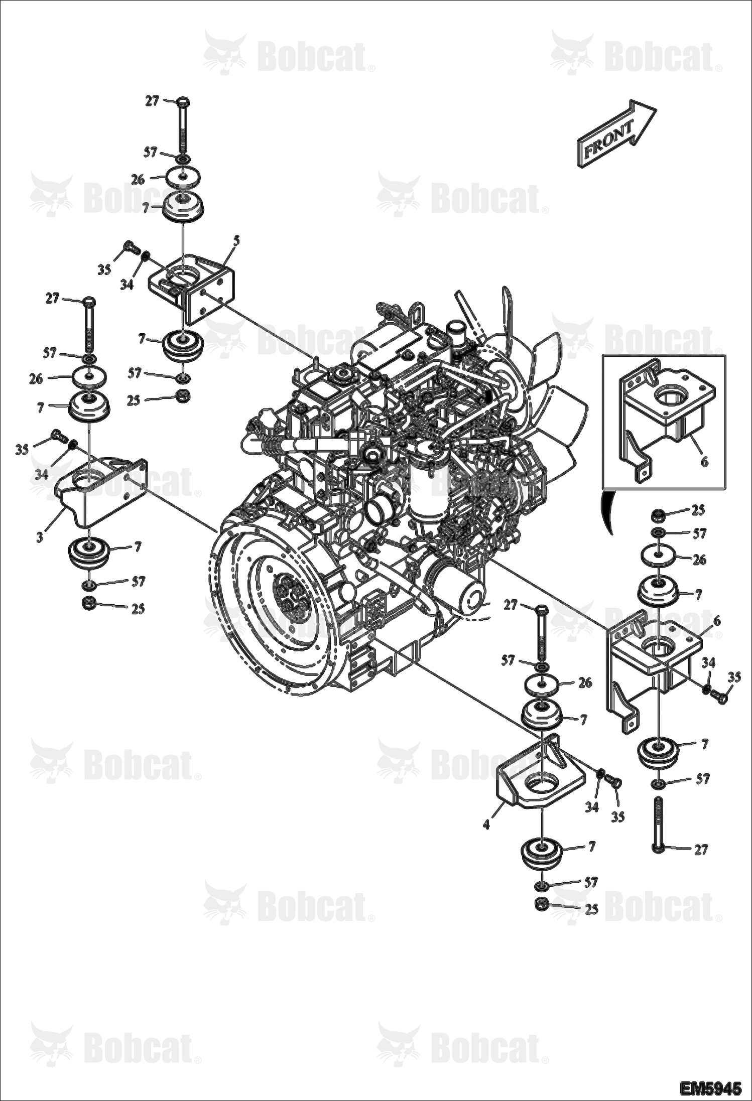 Engine & Attaching Parts (Engine Mounts)