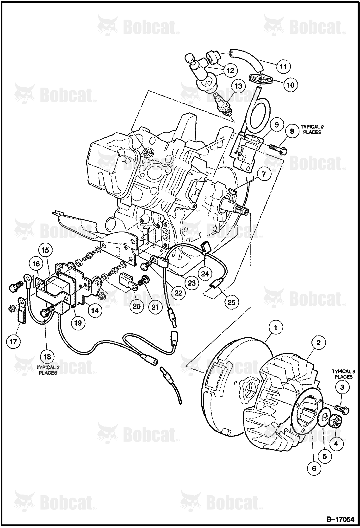 Ignition Components & Flywheel (FE400 Engine)
