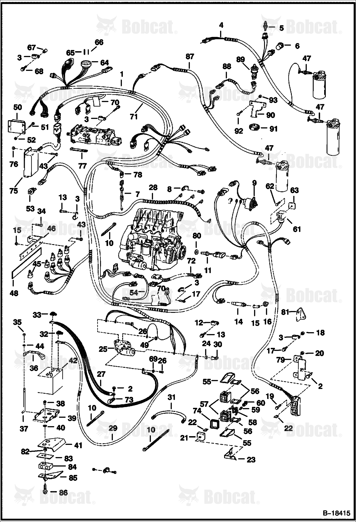 Engine Electrical Circuitry (W/ B.O.S.S. Option)