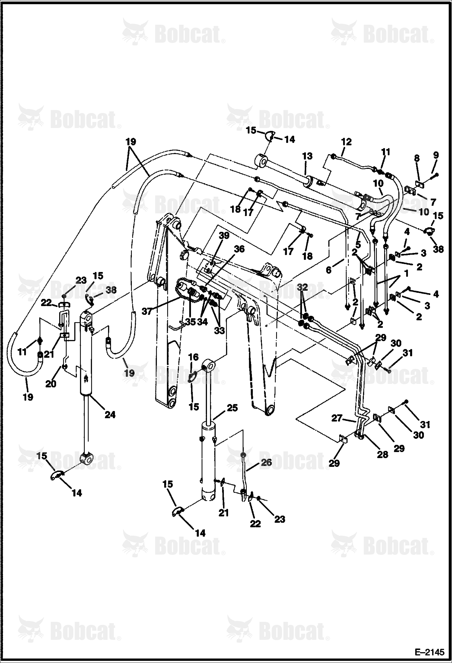 Hydraulic Circuitry (Boom, Arm & Auxiliary)
