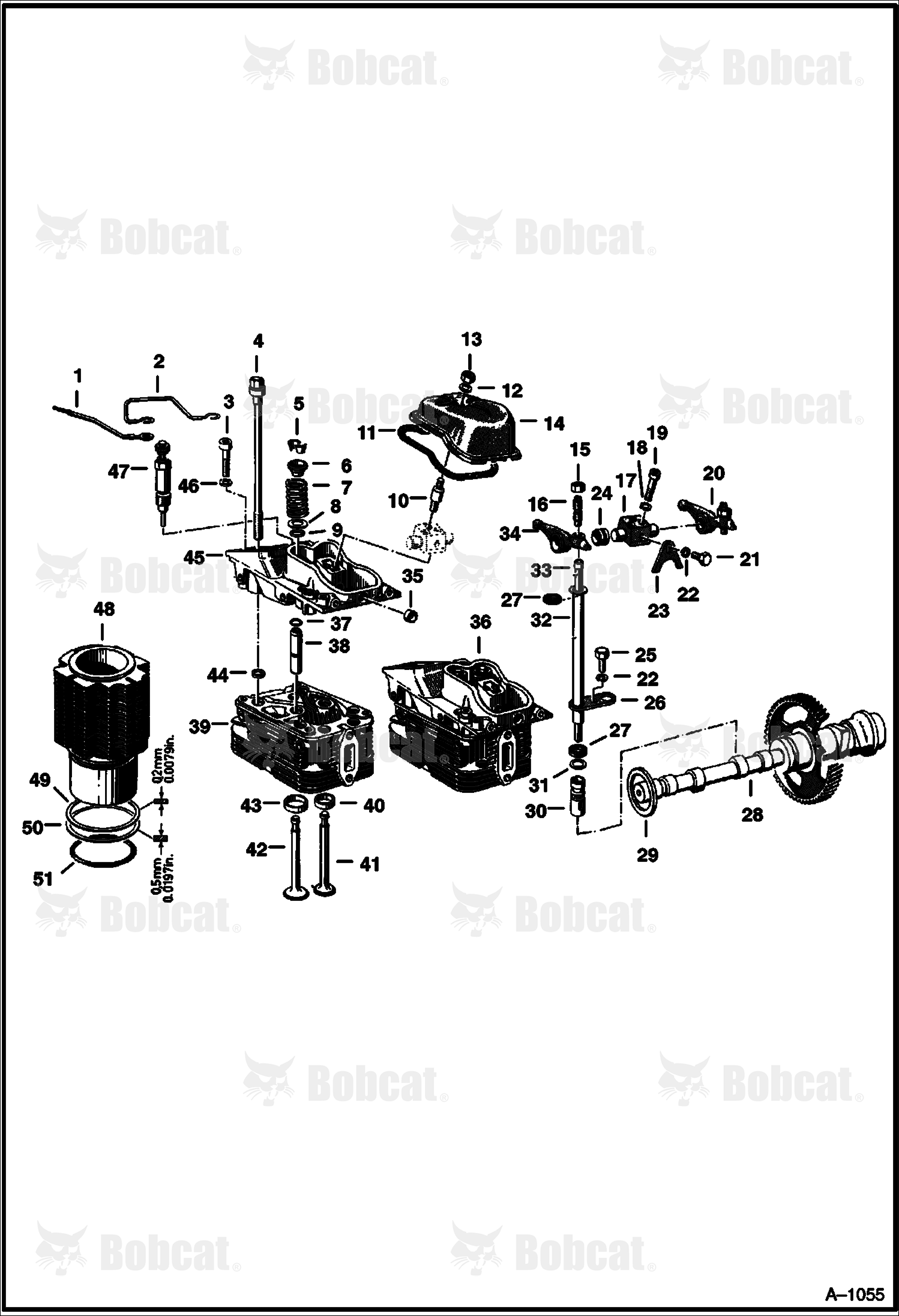 Cylinder BLOCK, Heads Valves & Camshaft (F2L310 Deutz Diesel)