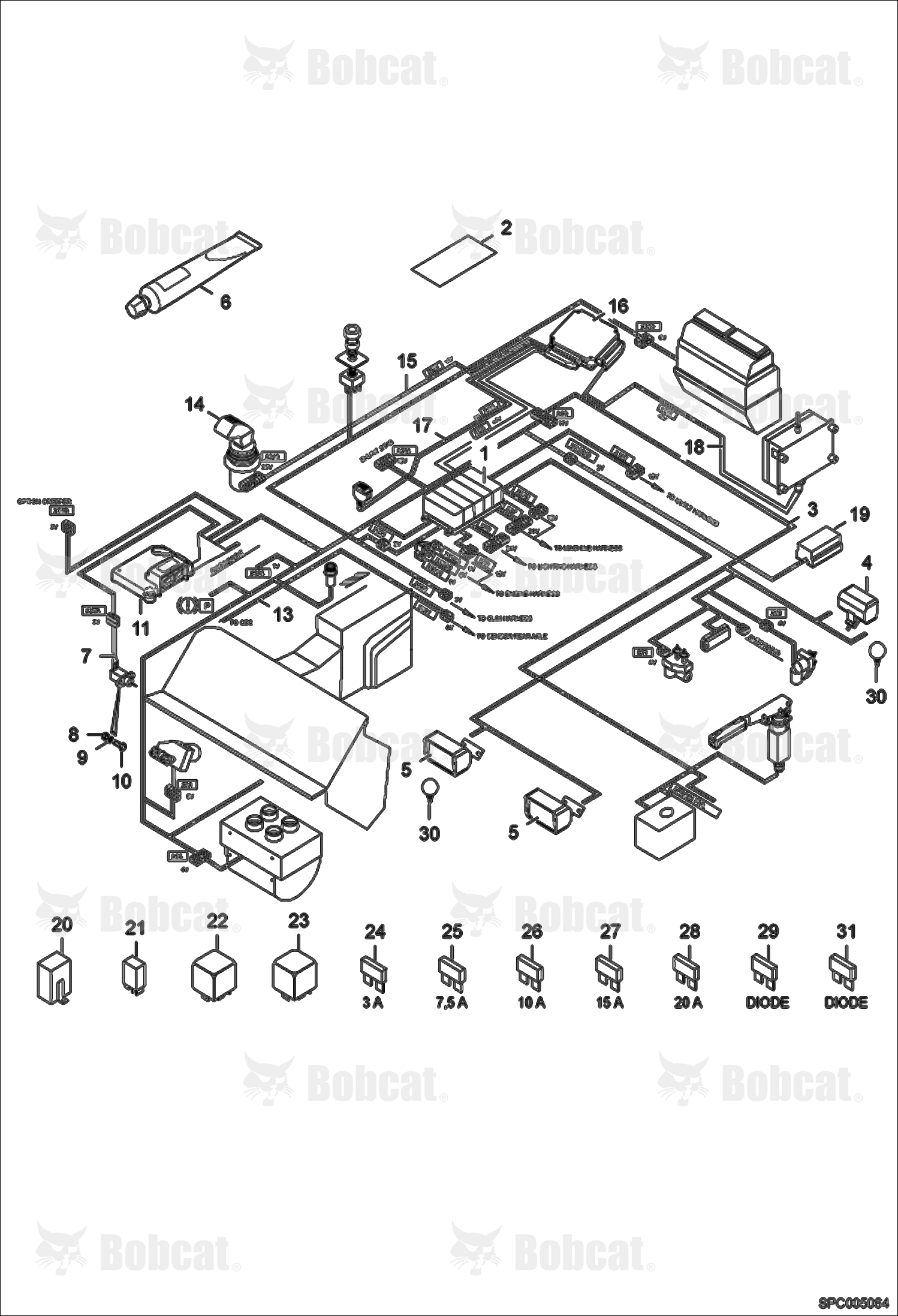 Electrical Circuit CAB A8GA12001 - A8GA12999, A8GB12001 - A8GB12999