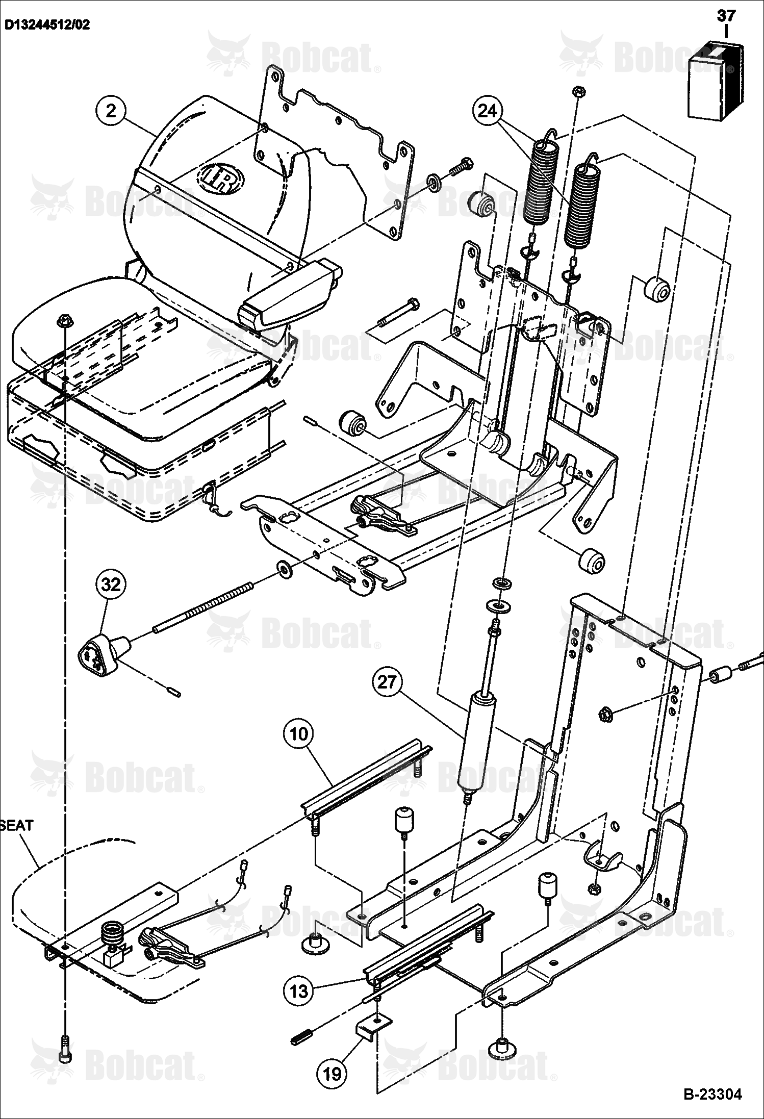 Suspension Seat (Internal Breakdown)