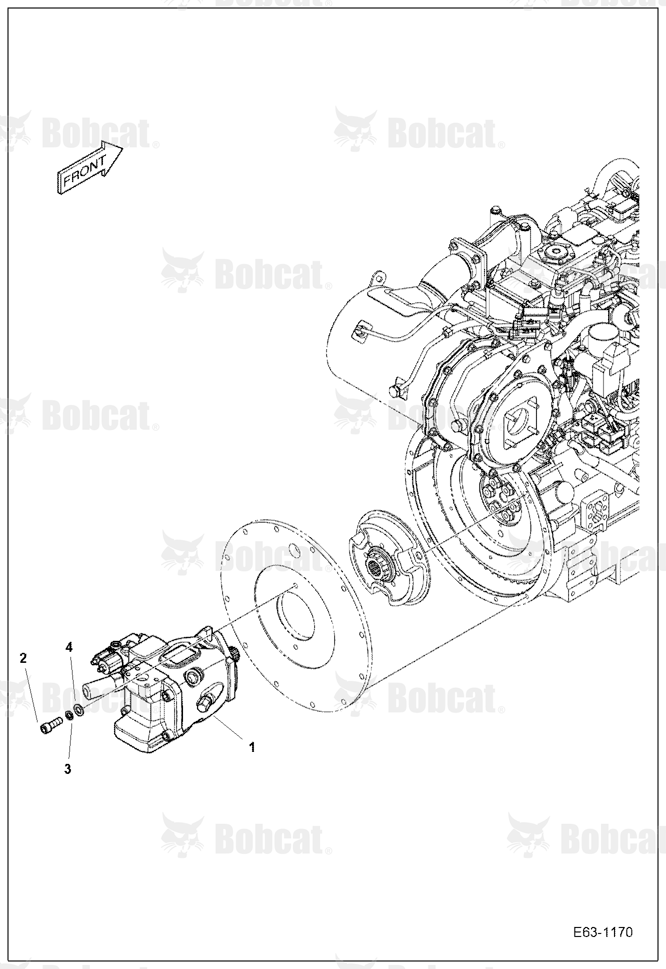 Engine & Attaching Parts (Pump Mounting)