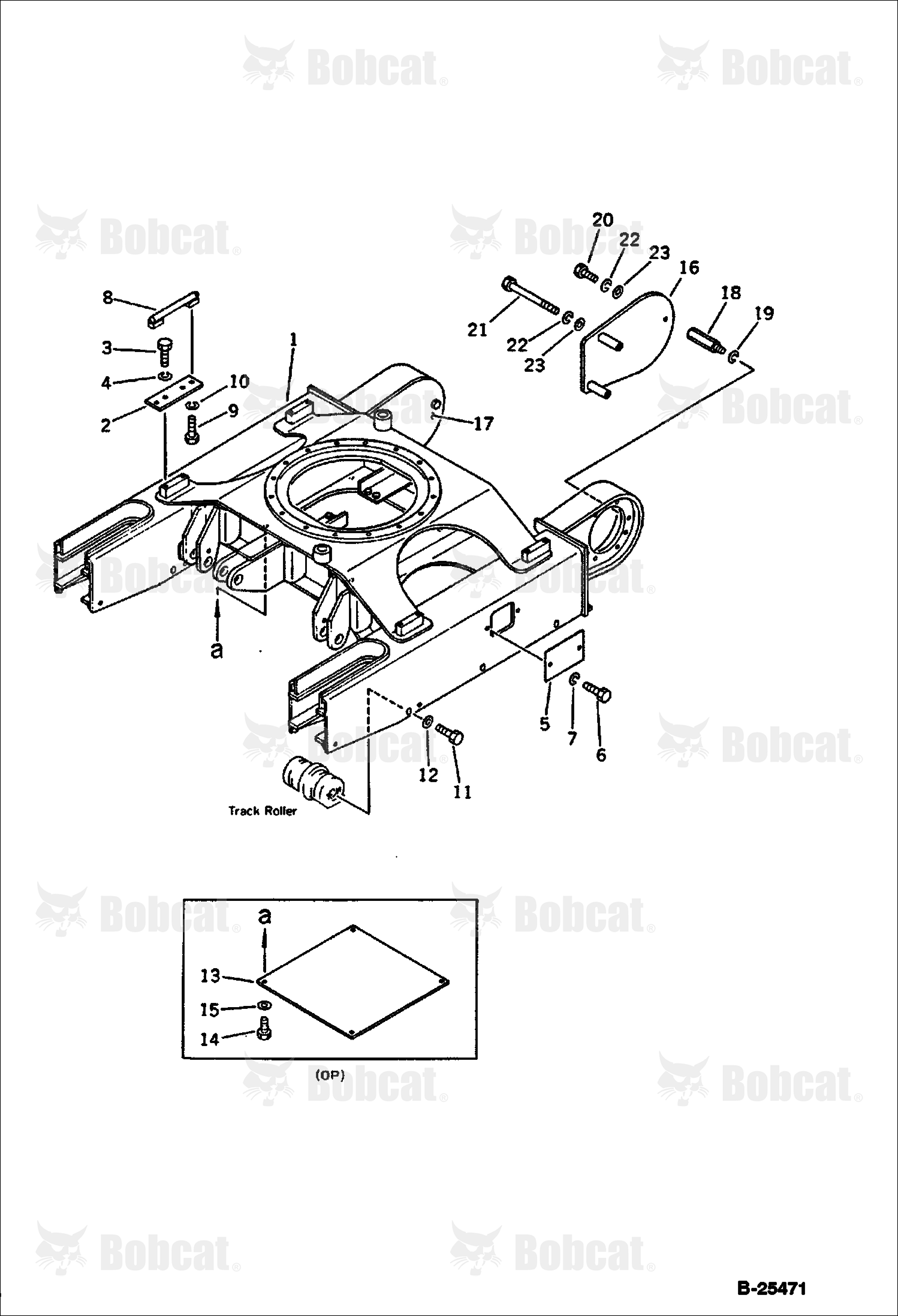 Track Frame (FOR Rubber SHOE) (OP)