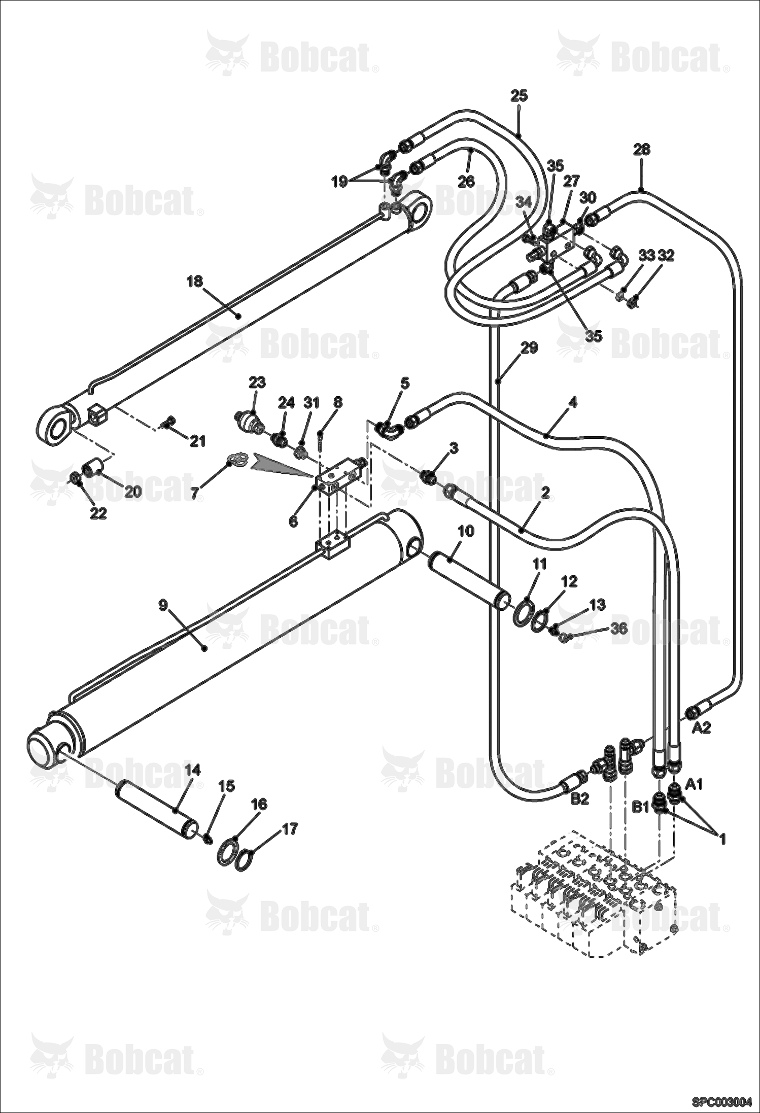Lift & Compensation Cylinder Installation