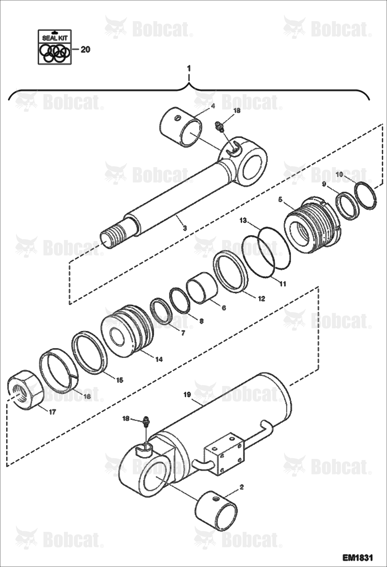 Blade Cylinder - Check (W/Lock Valve) (Optional)