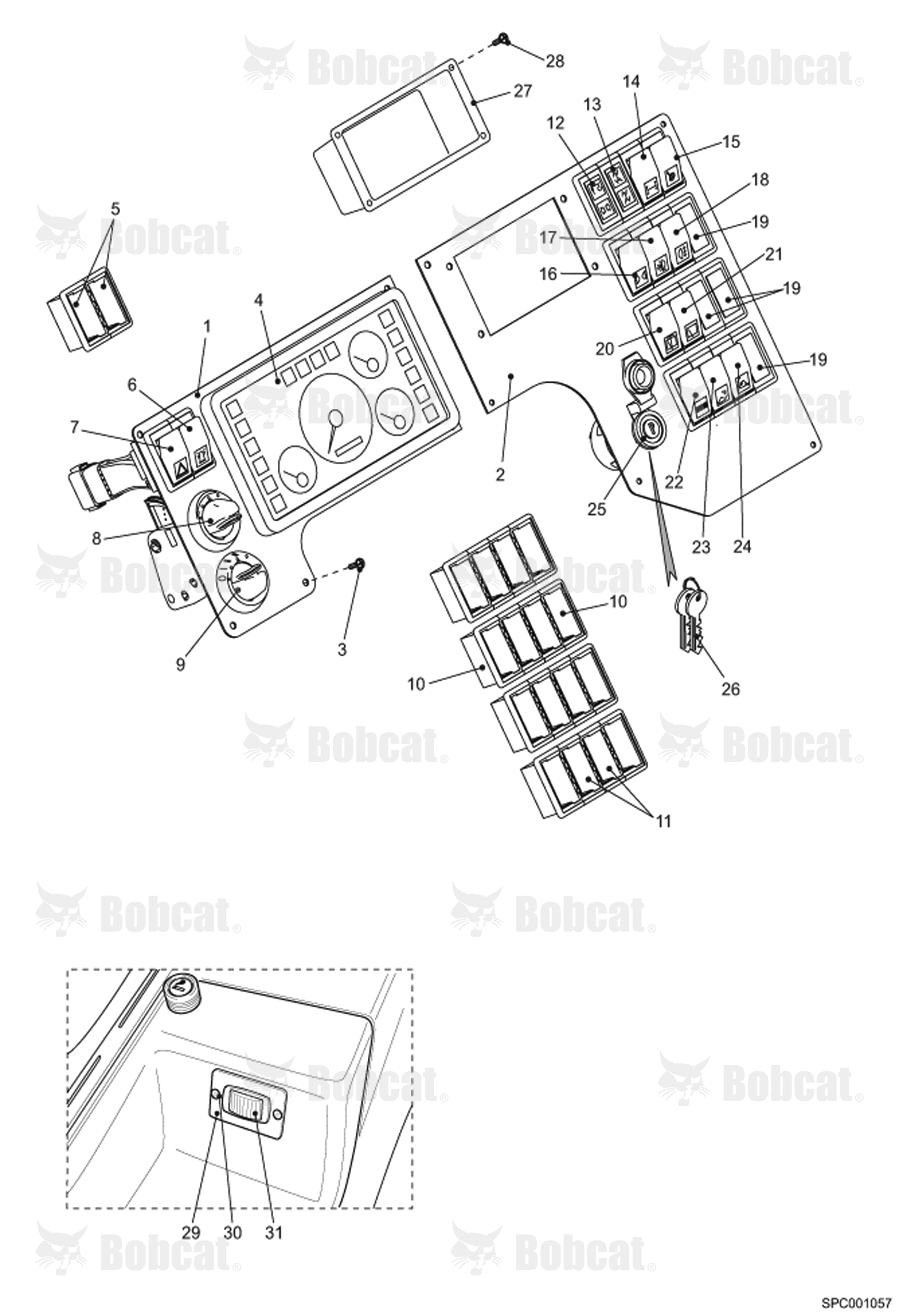 Control Panel Switches  365011001 - 365011999