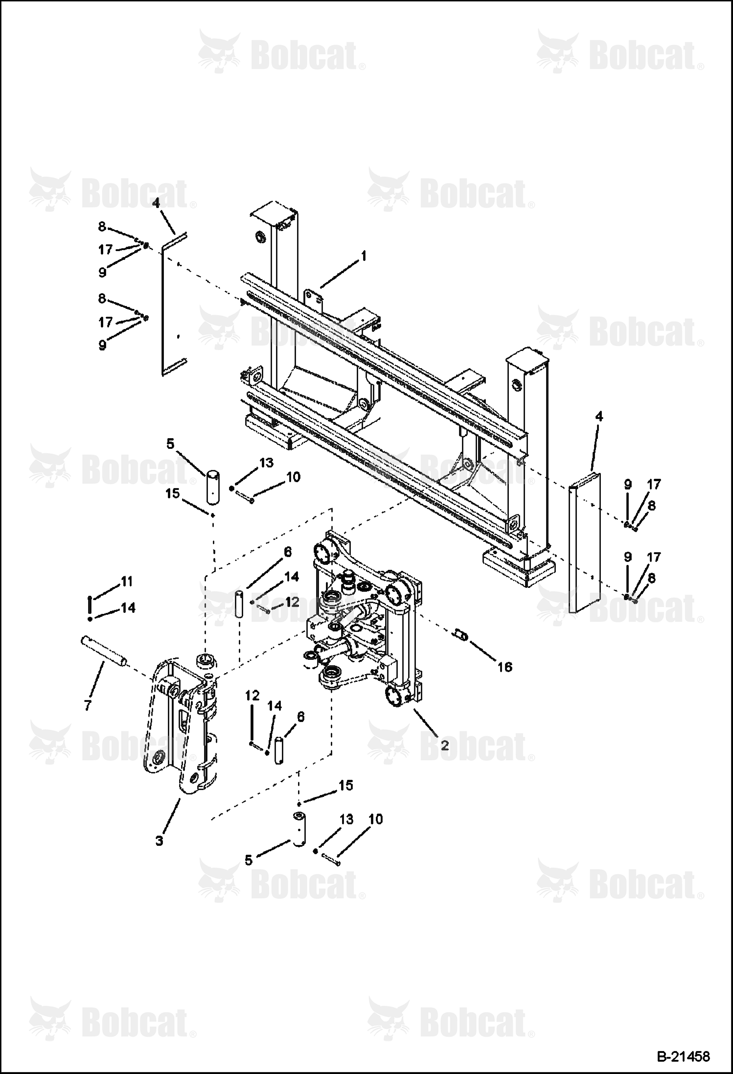 TRUNNION/SWING Frame (Side Shift Backhoe)