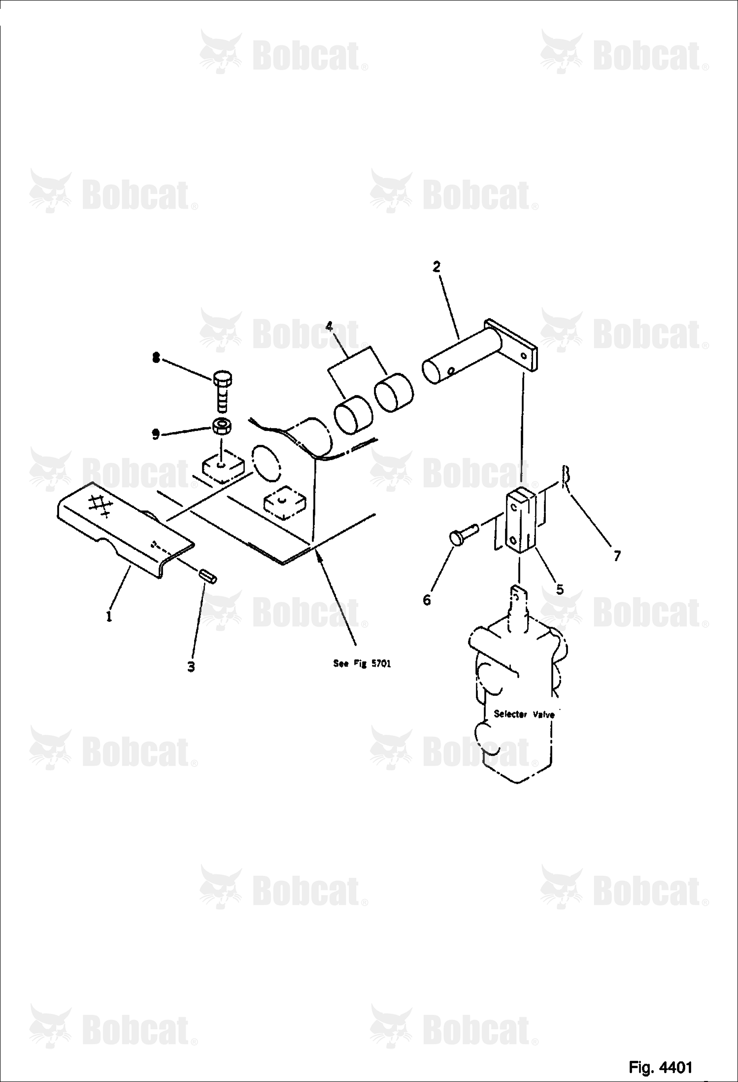 Selector Valve Control Pedal