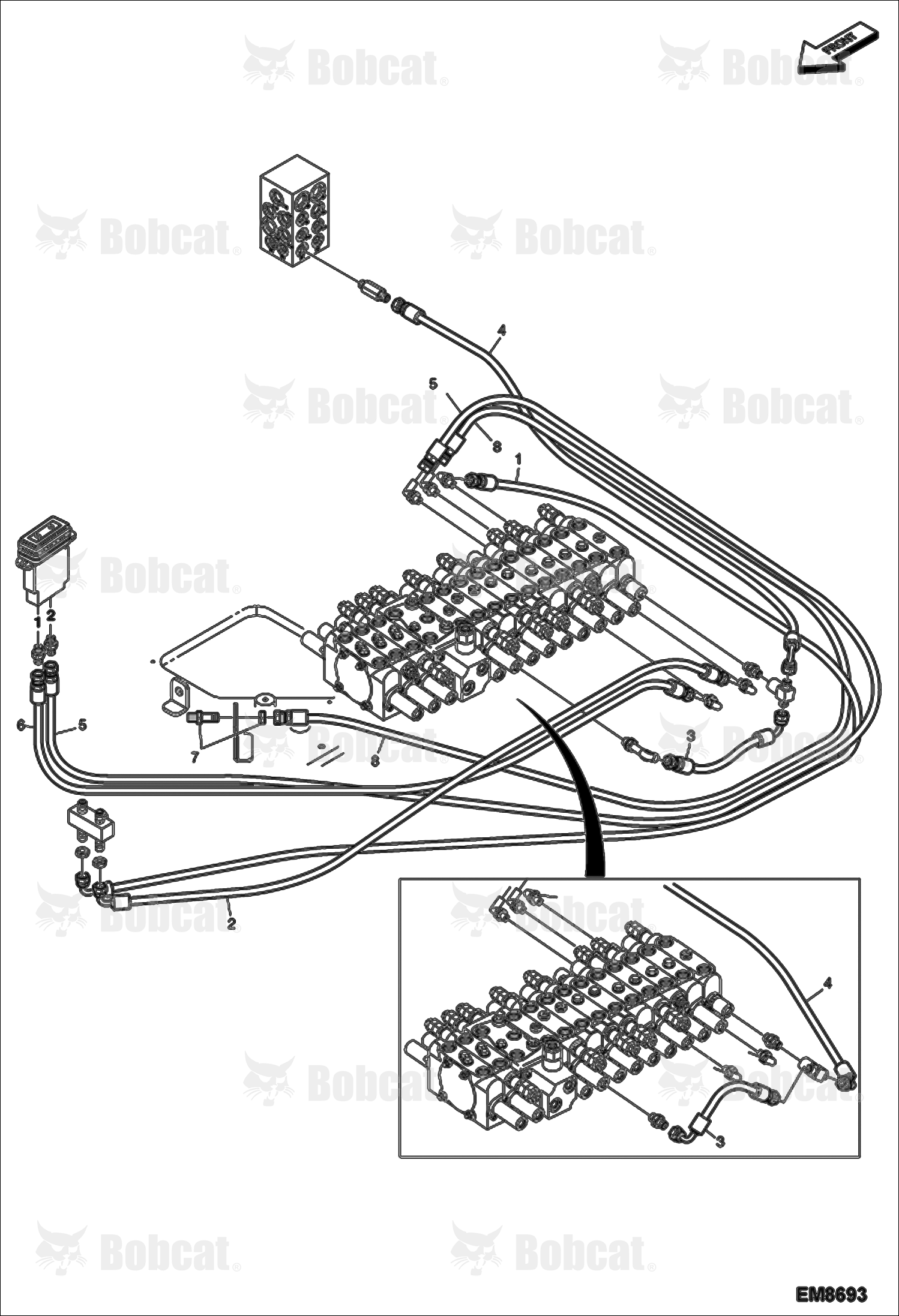 Hydraulic Pilot Circuitry (2nd Auxiliary/Rotation)