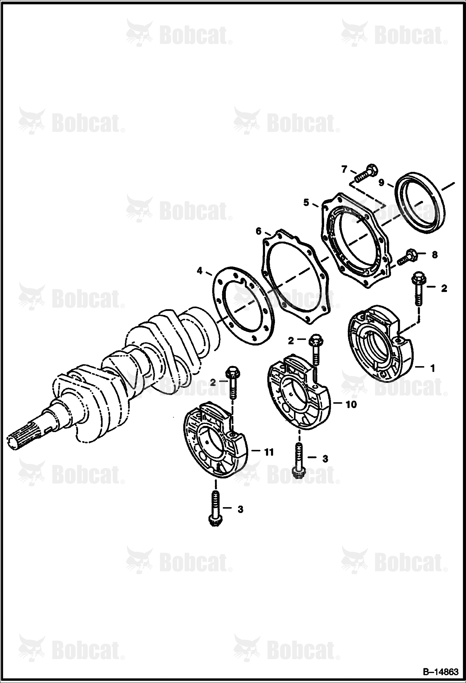 Main Bearing Case (Kubota D722)  515011001 & Above, 515111001 & Above