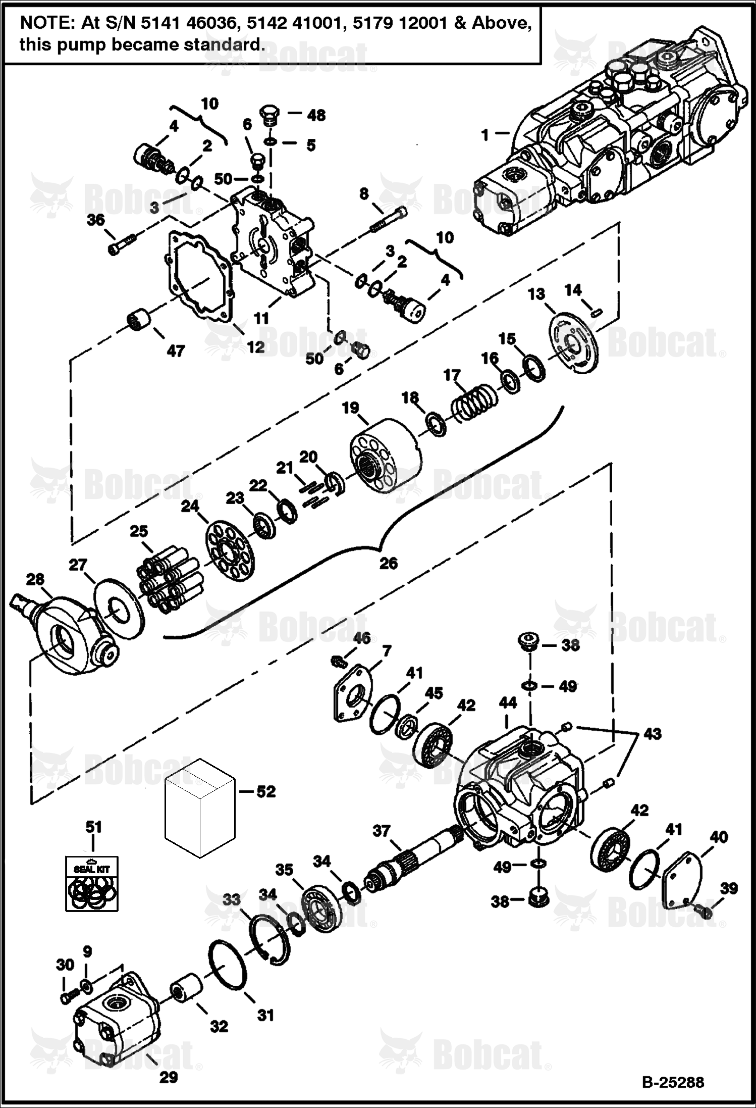 Hydrostatic Pump (2-Speed) (Right Half)