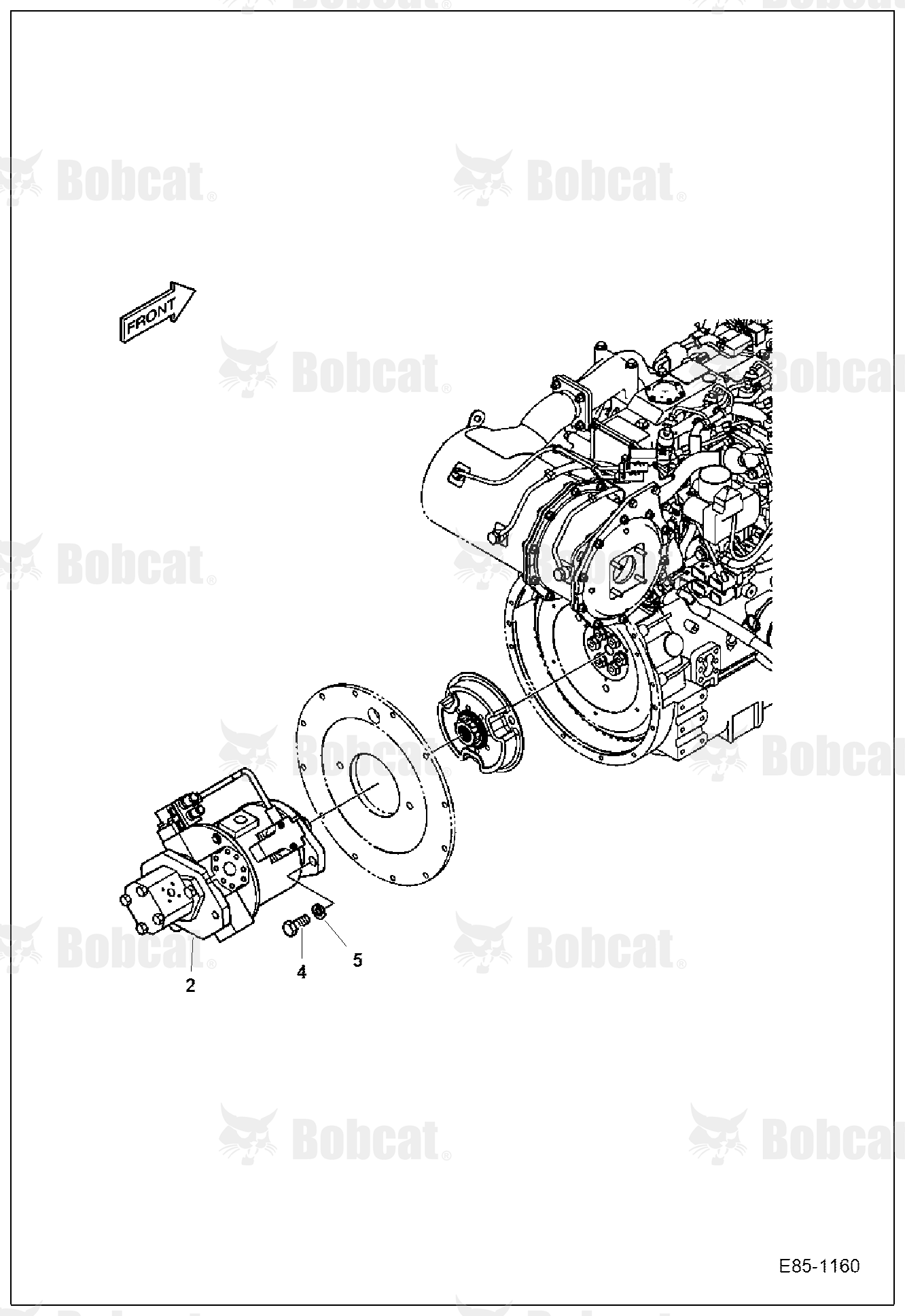 Engine & Attaching Parts (Pump Mounting)