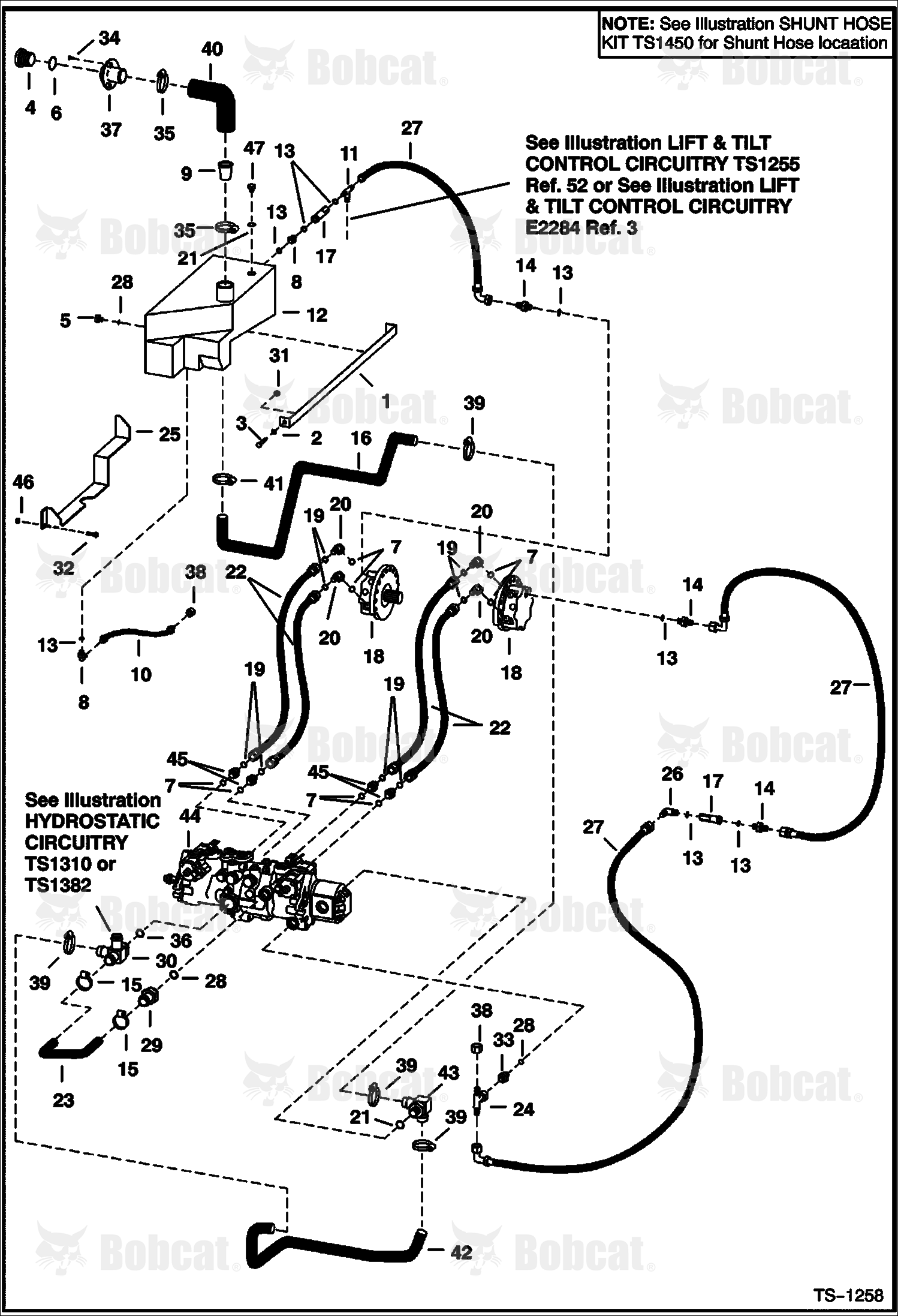 Hydrostatic Circuitry  514112409 & Below, 514212269 & Below