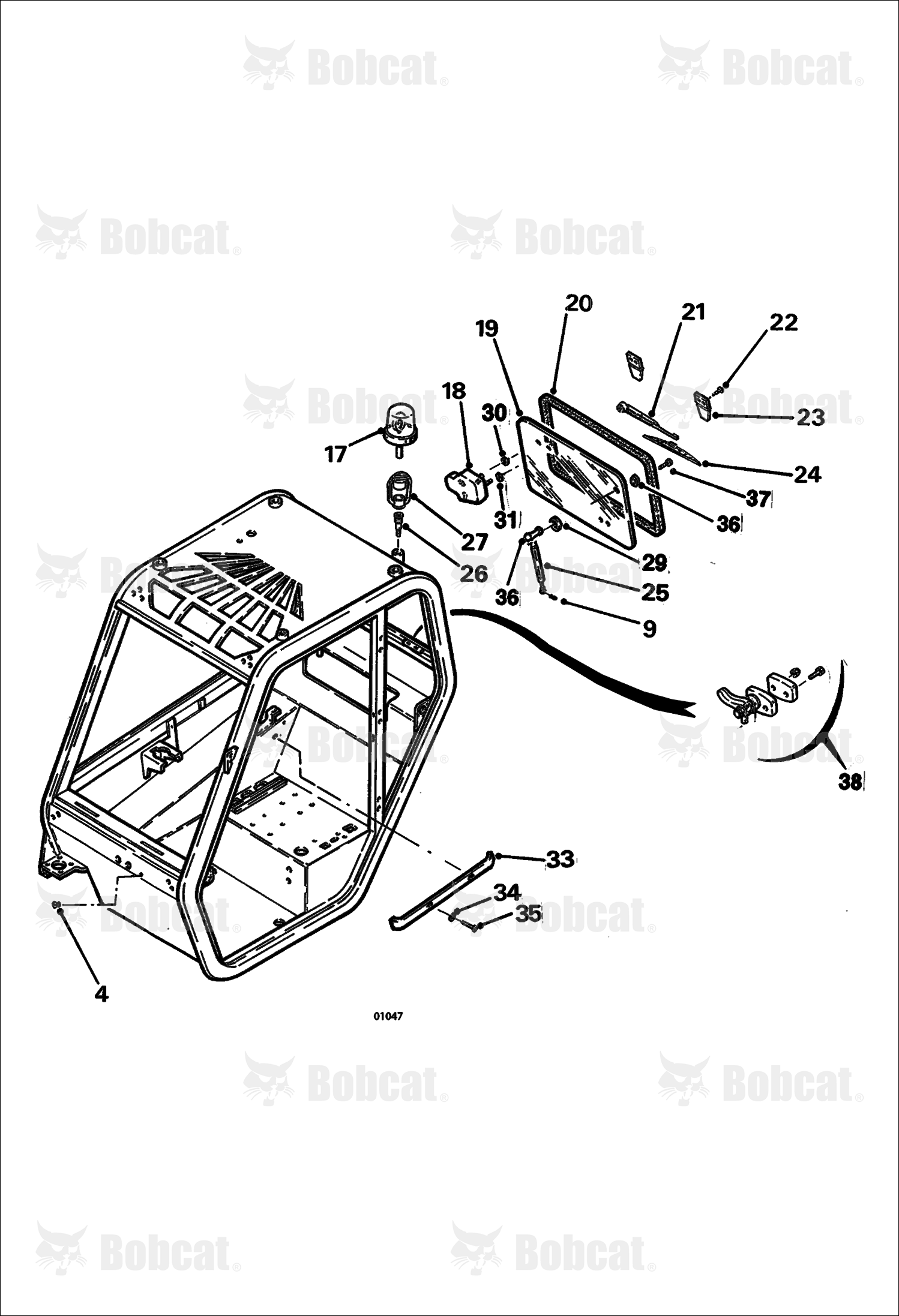 CAB - Rear Pane 367011001 - 367012517