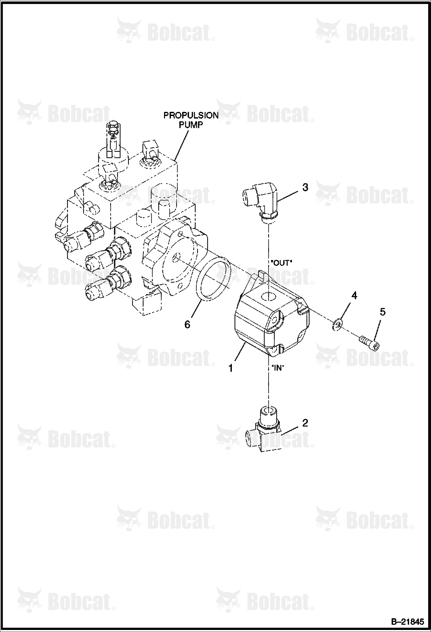 VIBRATION/STEERING Pump Assembly