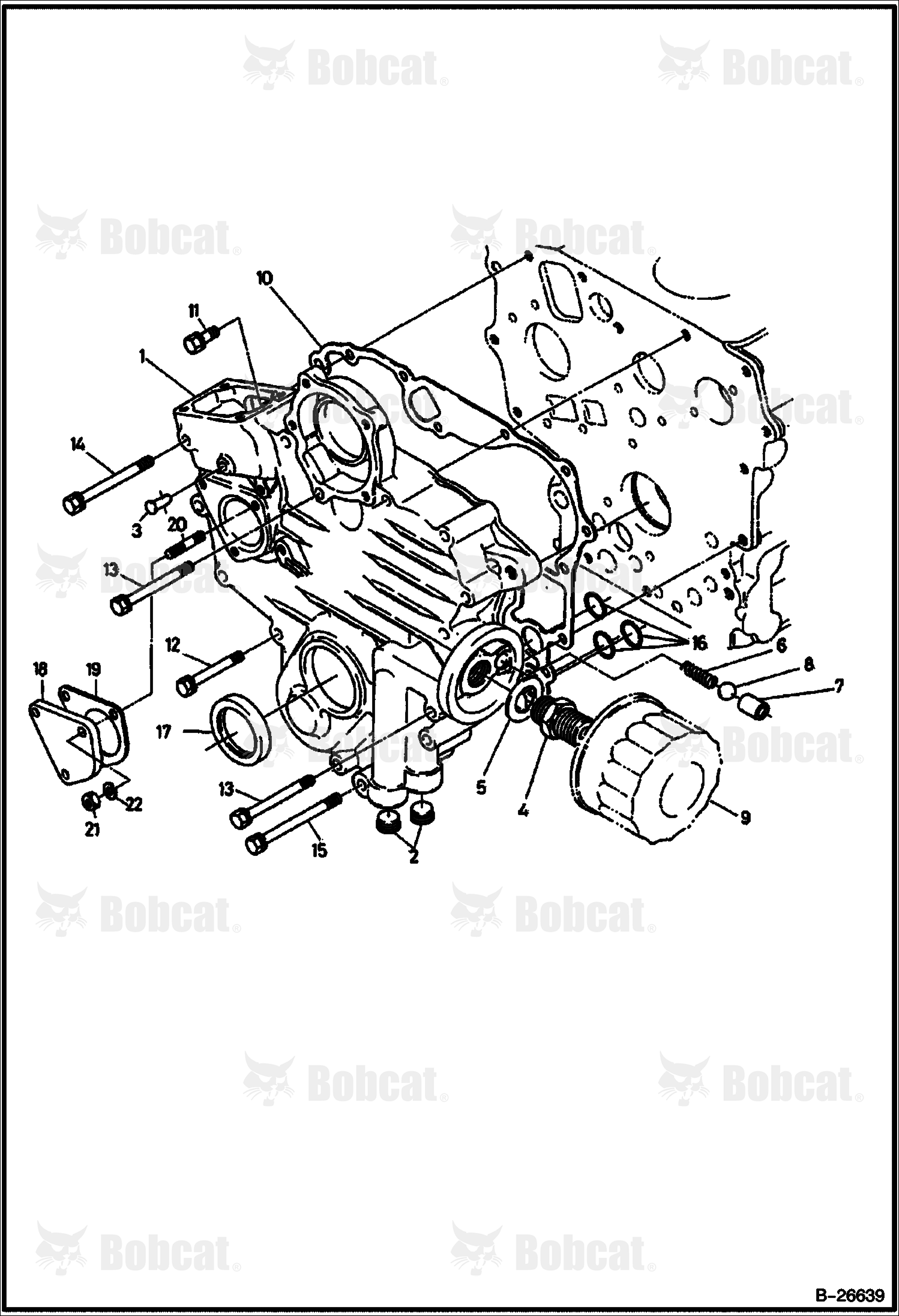 Gearcase (Kubota D722)