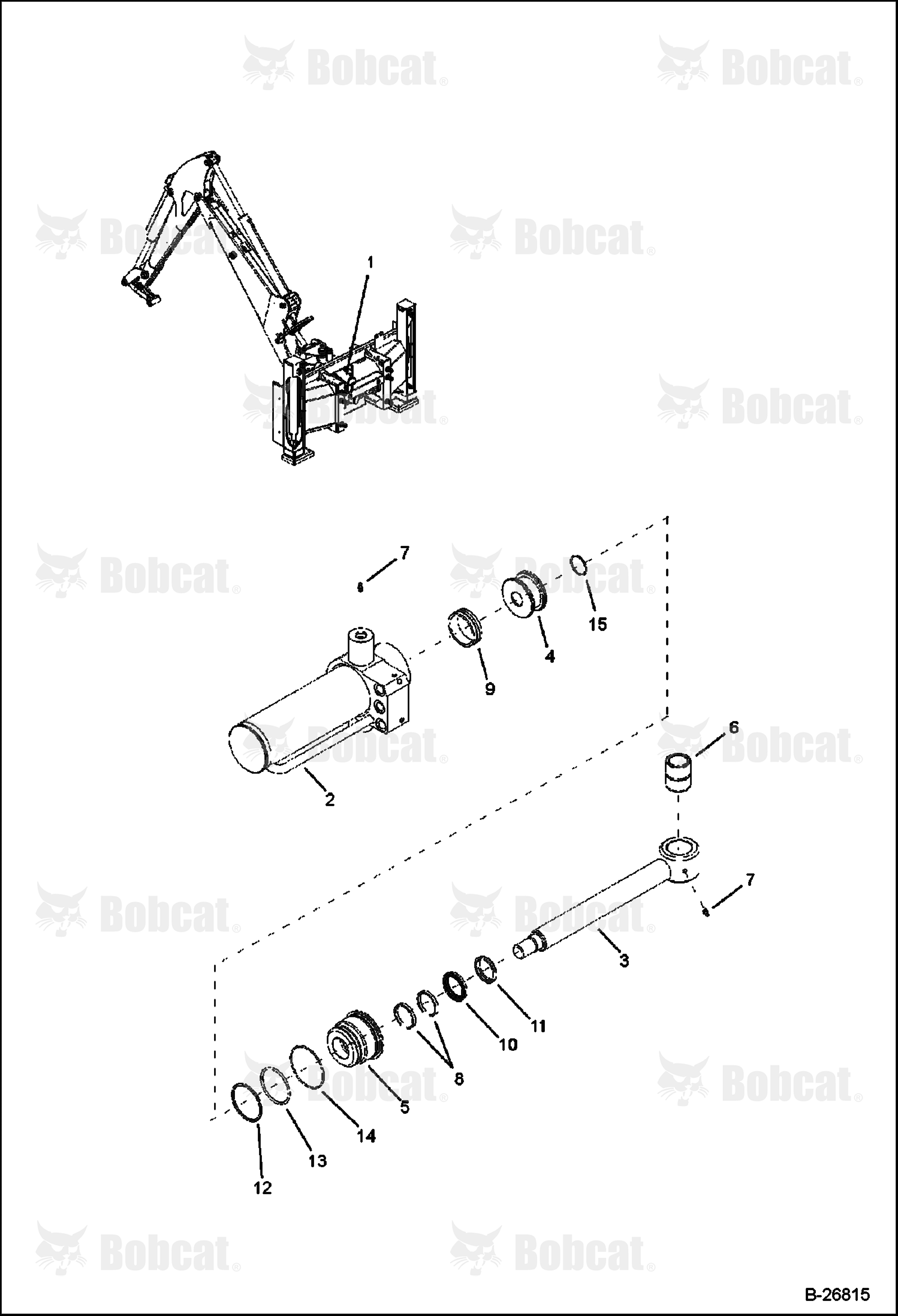 Swing Cylinder (Top) (Side Shift)