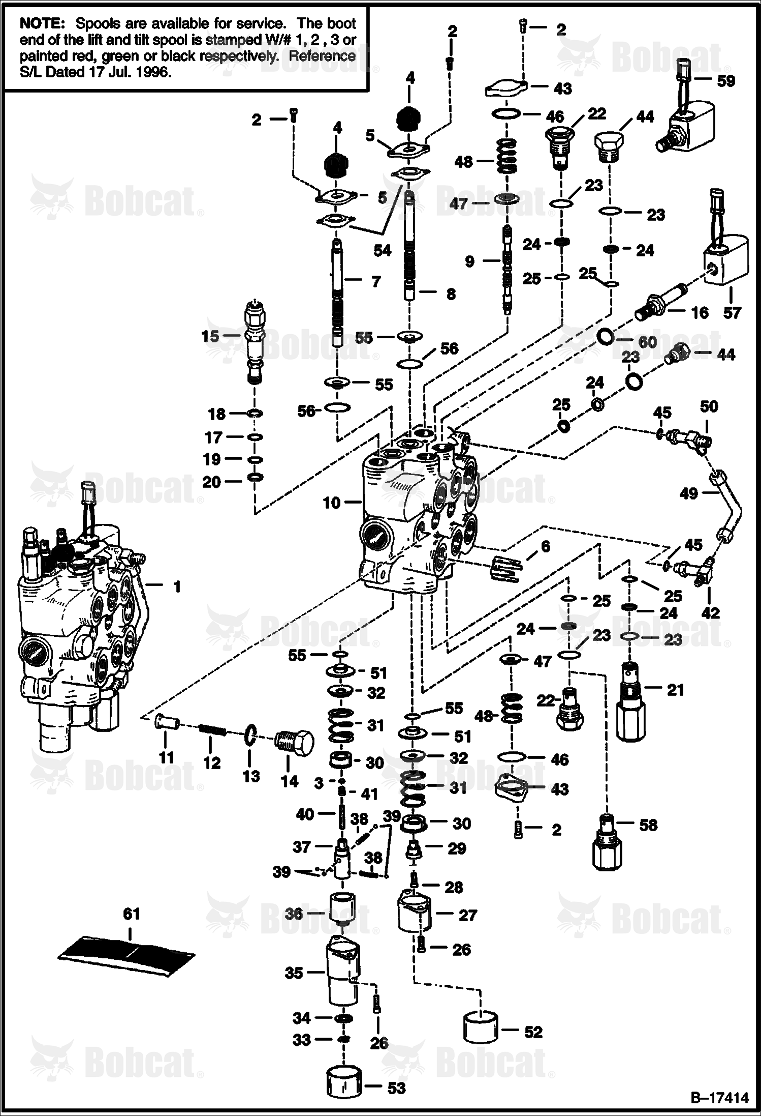 High Flow Hydraulics (Hydraulic Control Valve)  512220297 & Below, 512612257 & Below