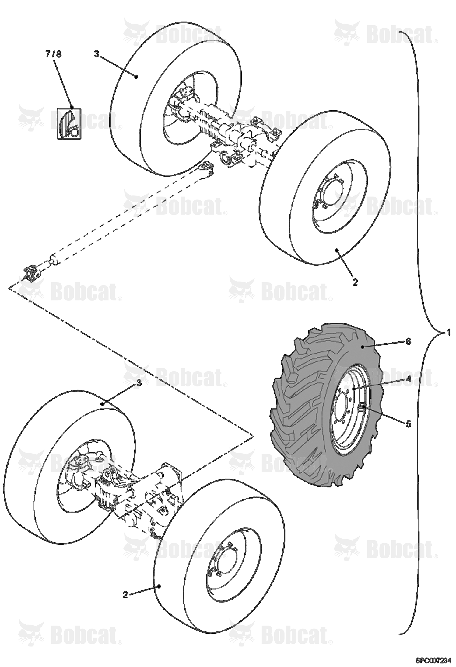 Wheels (Dunlop 400/80-R24 156B)