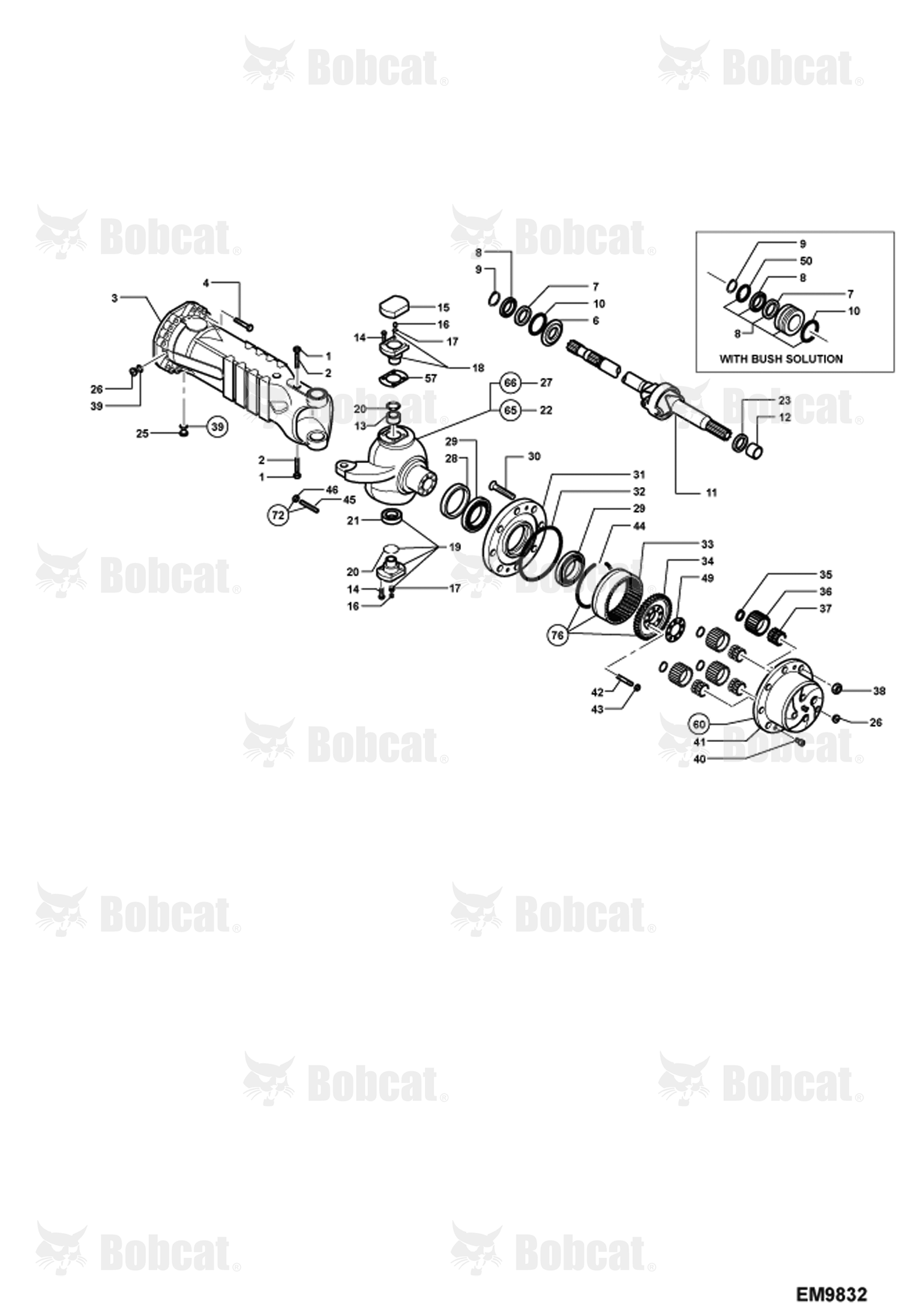 Rear Axle Steering Components (Limited Slip Differential)