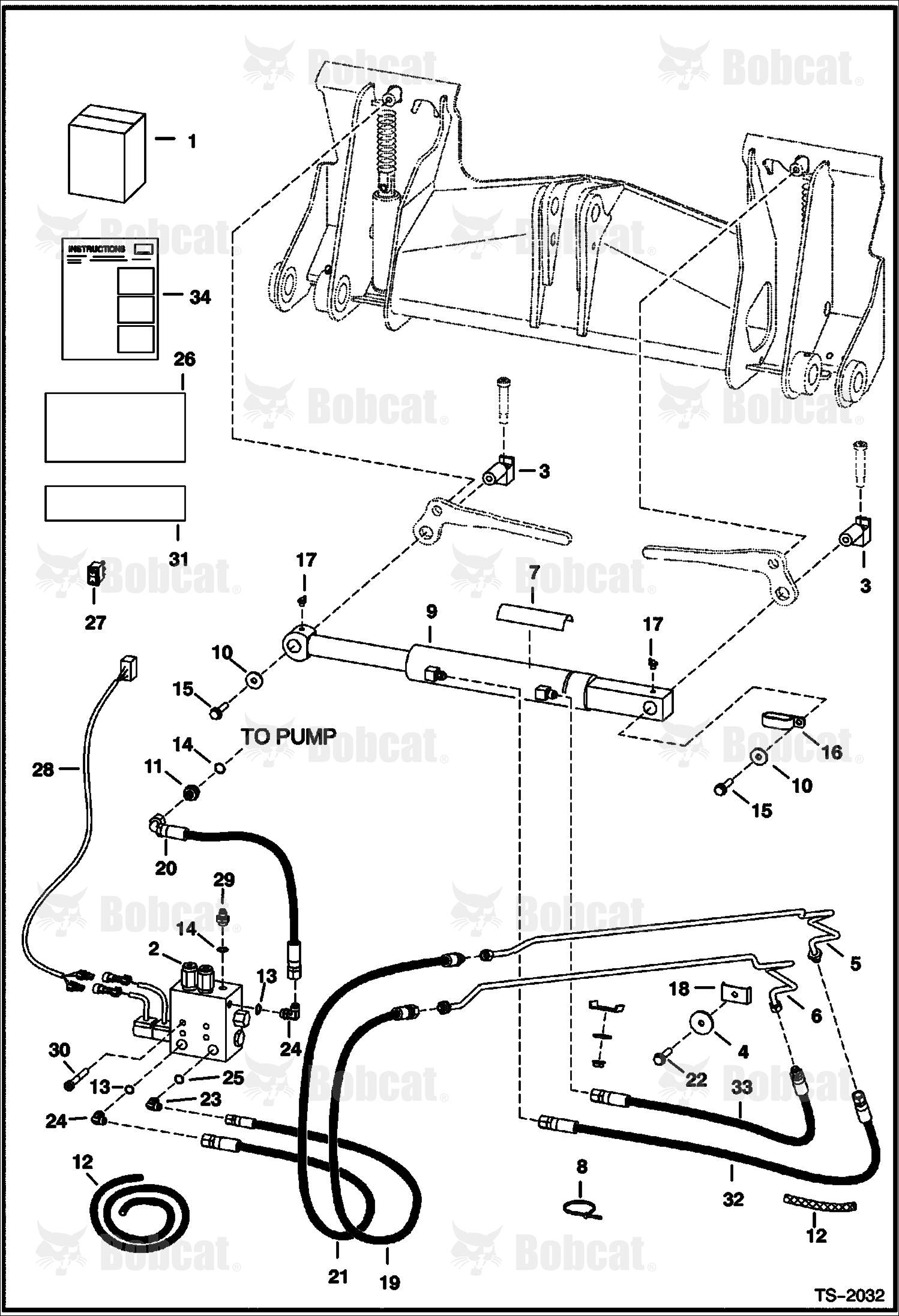 Power BOB-TACH Kit (Aluminum Gear Pump) 518915001 - 518916260, 516815001 - 516815100, 517515001 - 517515146