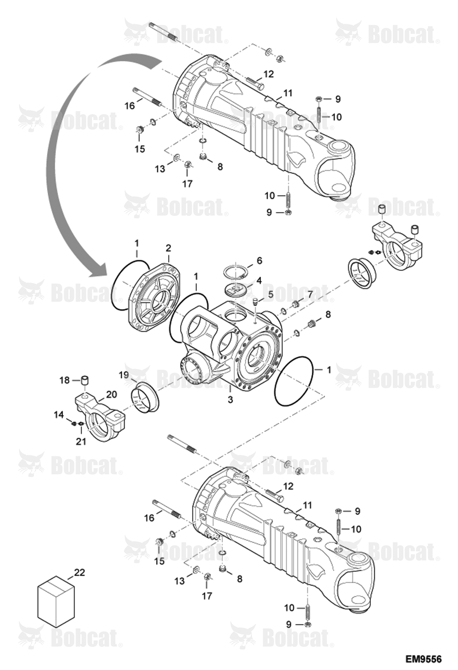 Housing - Rear Axle (Assy #6934451)