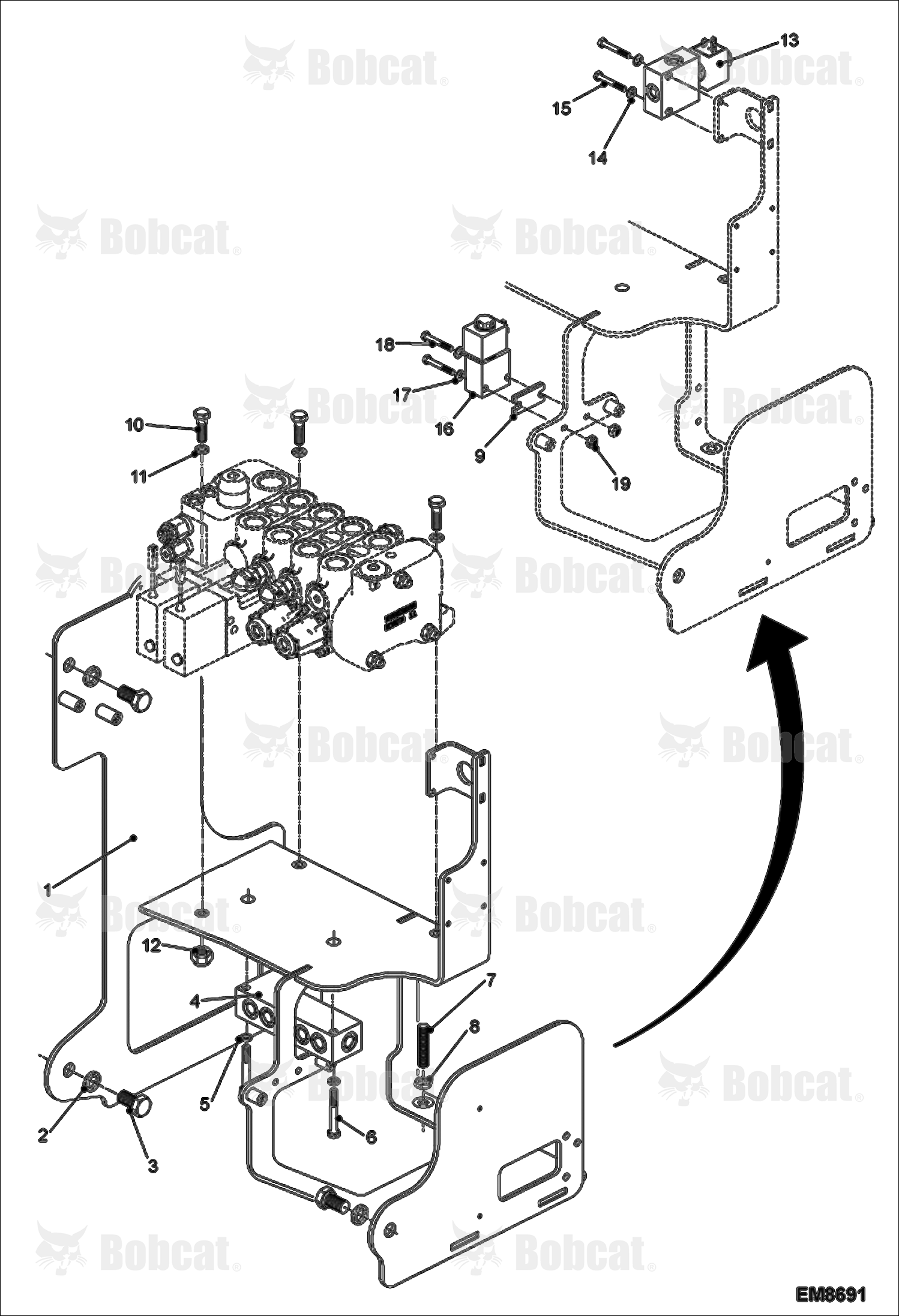 Hydraulic Control Valve Fixation