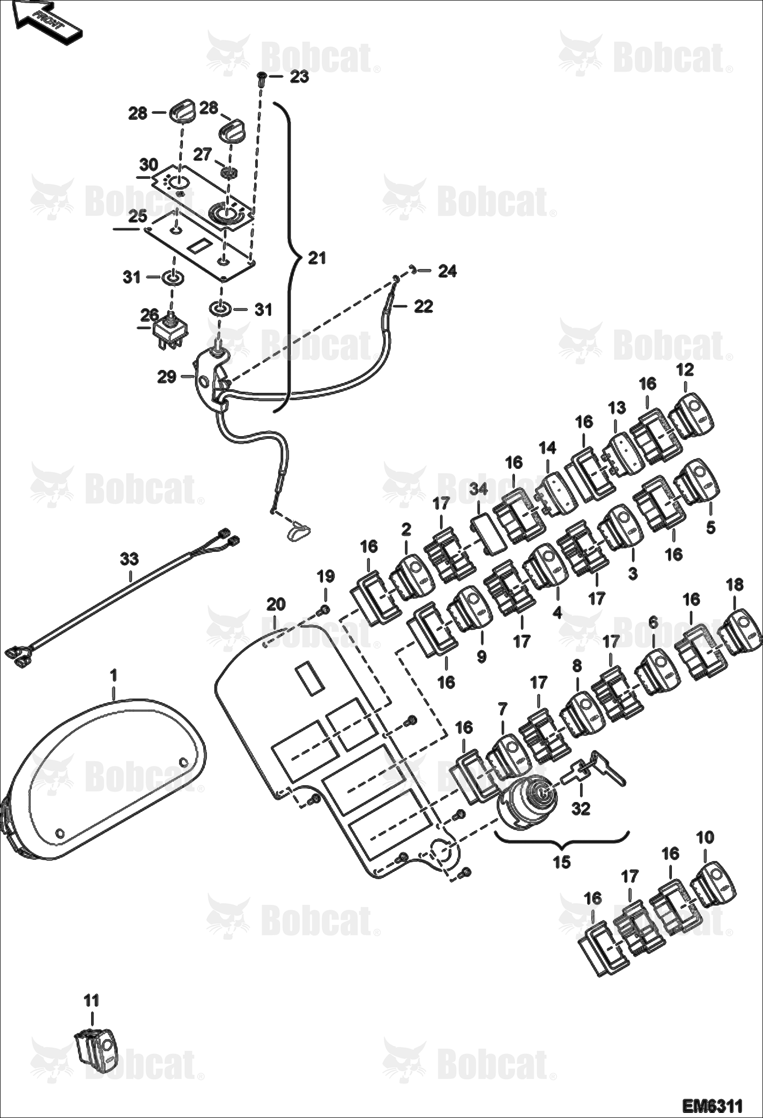 Instrument Panel A8HM13000 & Above