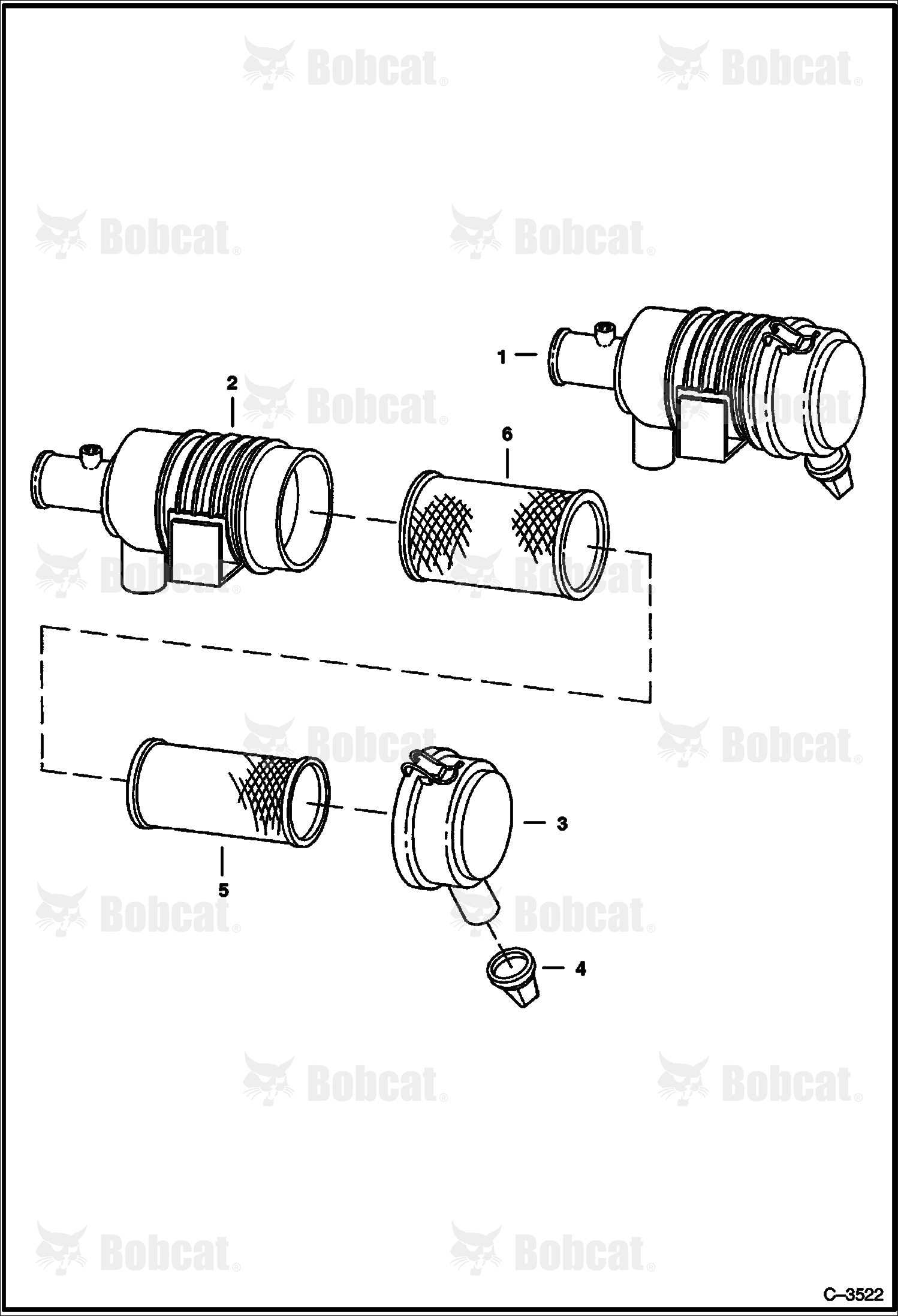 Air Cleaner  515012897 & Above, 515112900 & Above