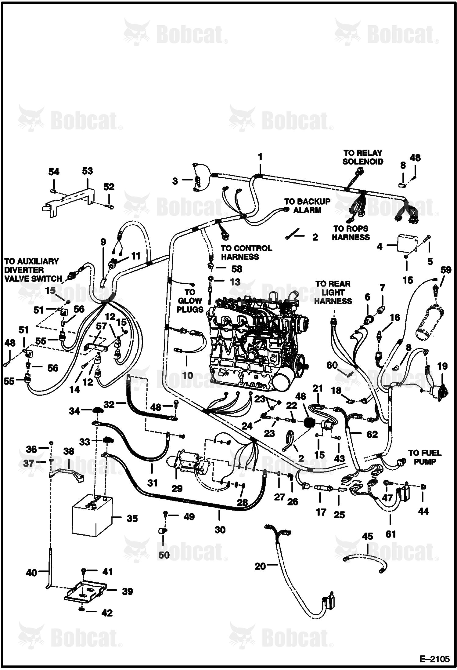 Engine Electrical Circuitry (W/B.O.S.S. Option)