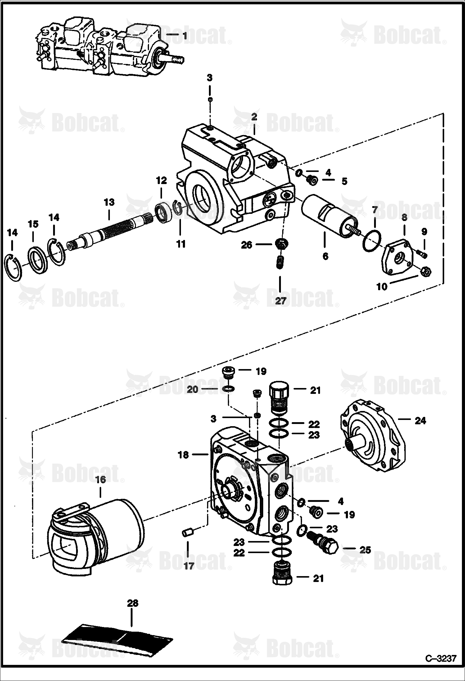 Hydrostatic Pump (Gear Pump End)