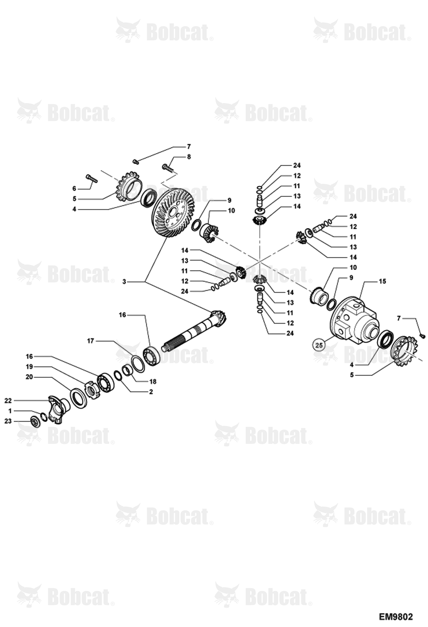 Front Axle Differential Assembly