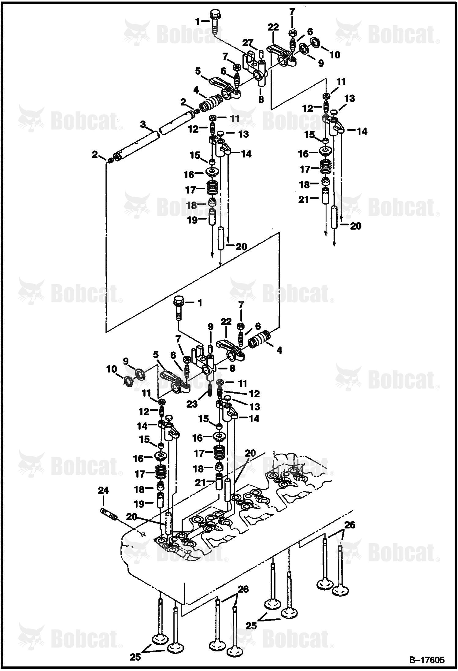 Cylinder Head (V3300 DI T Kubota) (Tier I)  523411001 & Above, 523511001 & Above