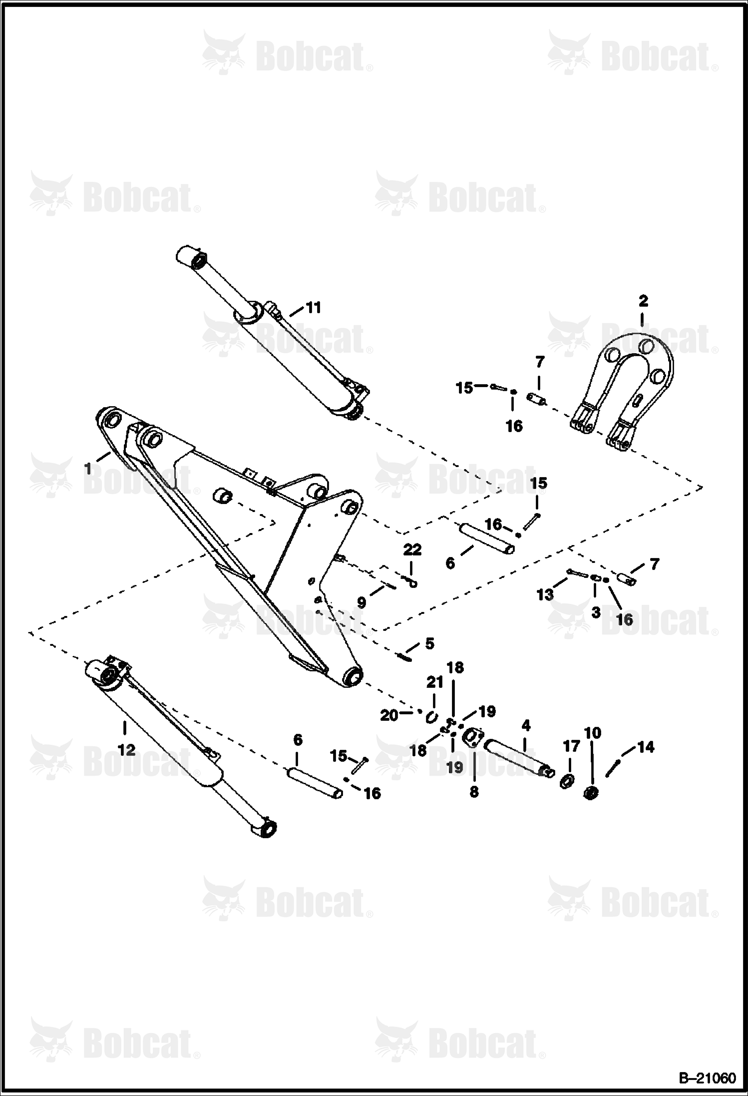 Boom (Side Shift Backhoe)