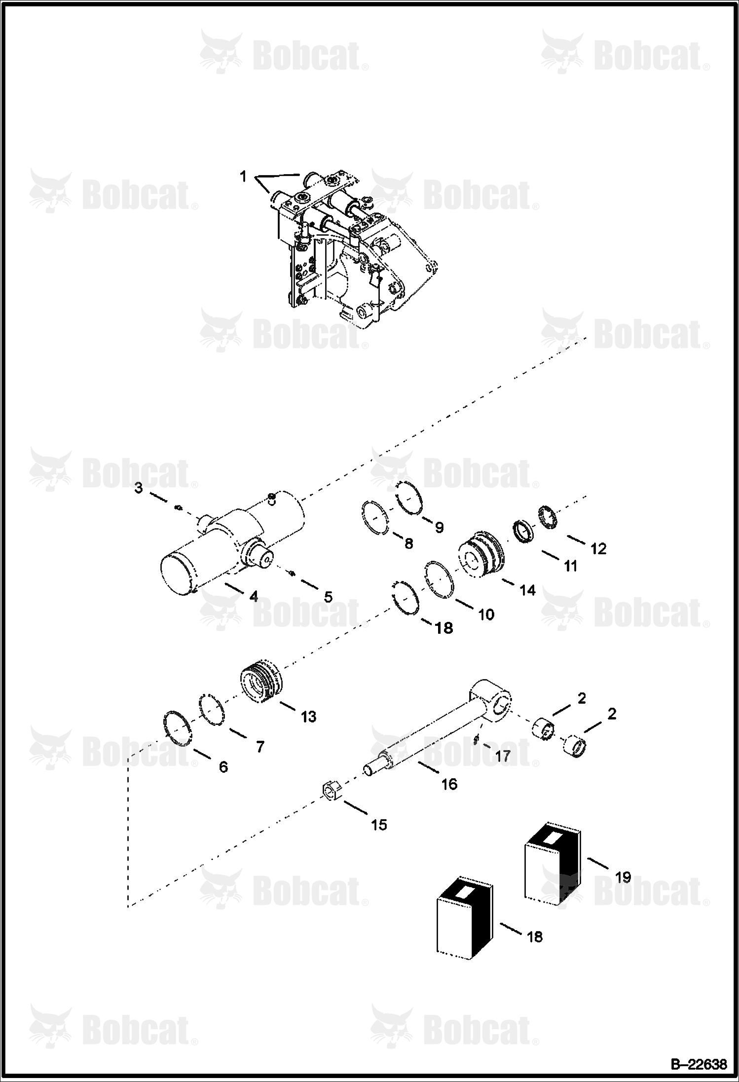 Swing Cylinder (Side Shift Backhoe)